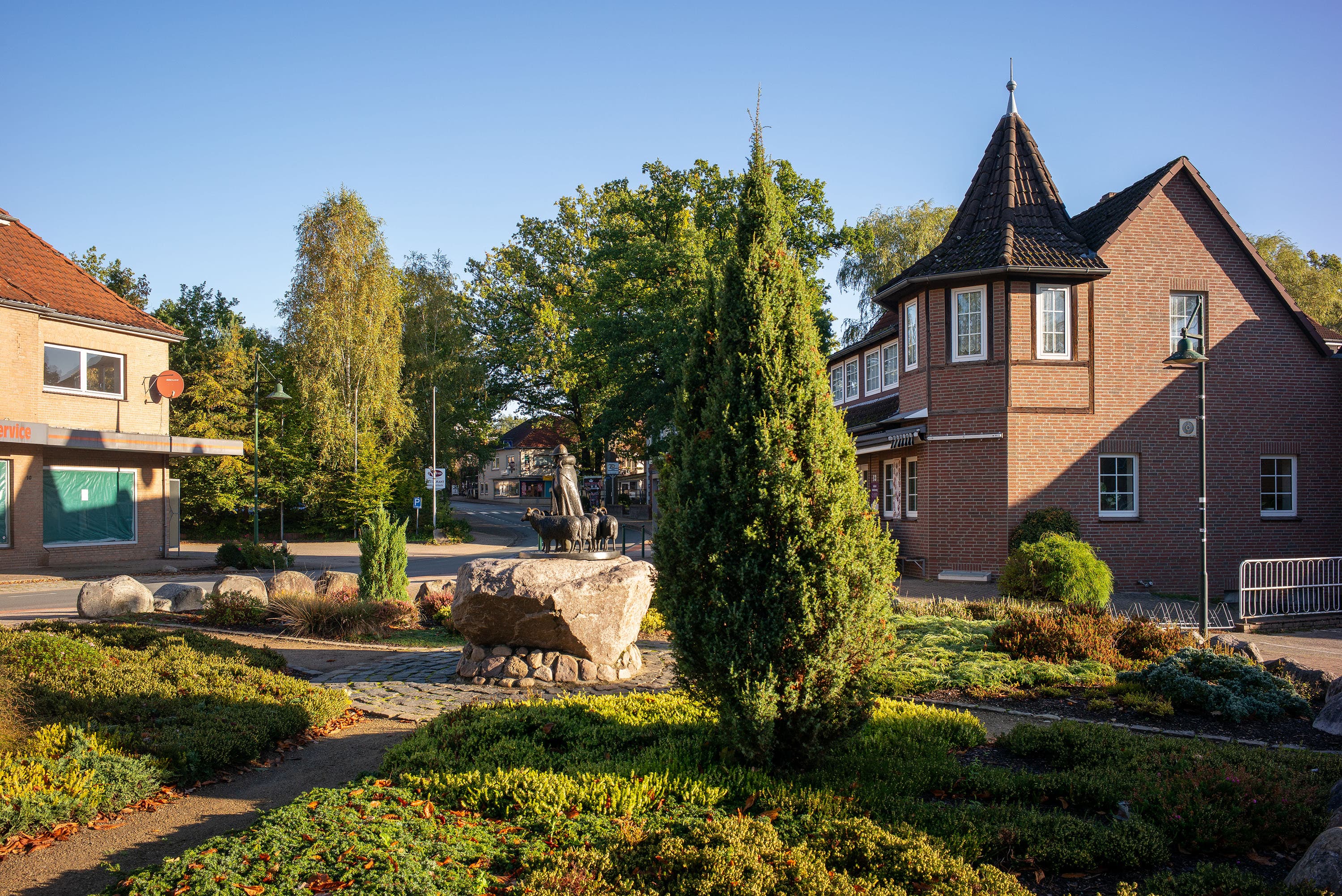 Bispingen ist der wichtigste Ort in der Lüneburger Heide