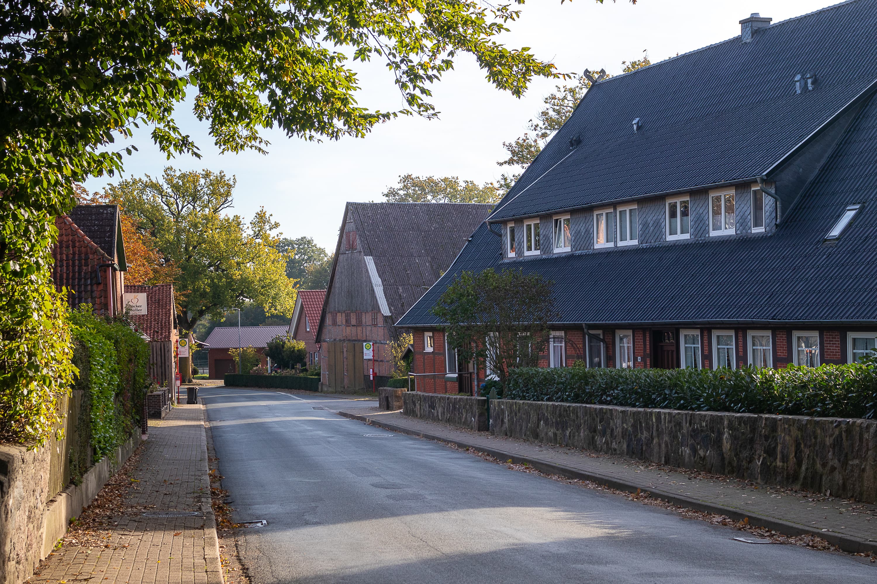 Blick auf die Dortsraße in Eyendorf