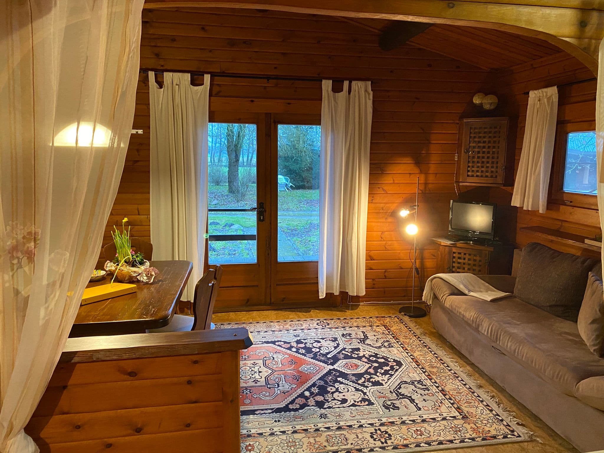 Heidegut Eschede Ferienhaus Bockschonung Sofa