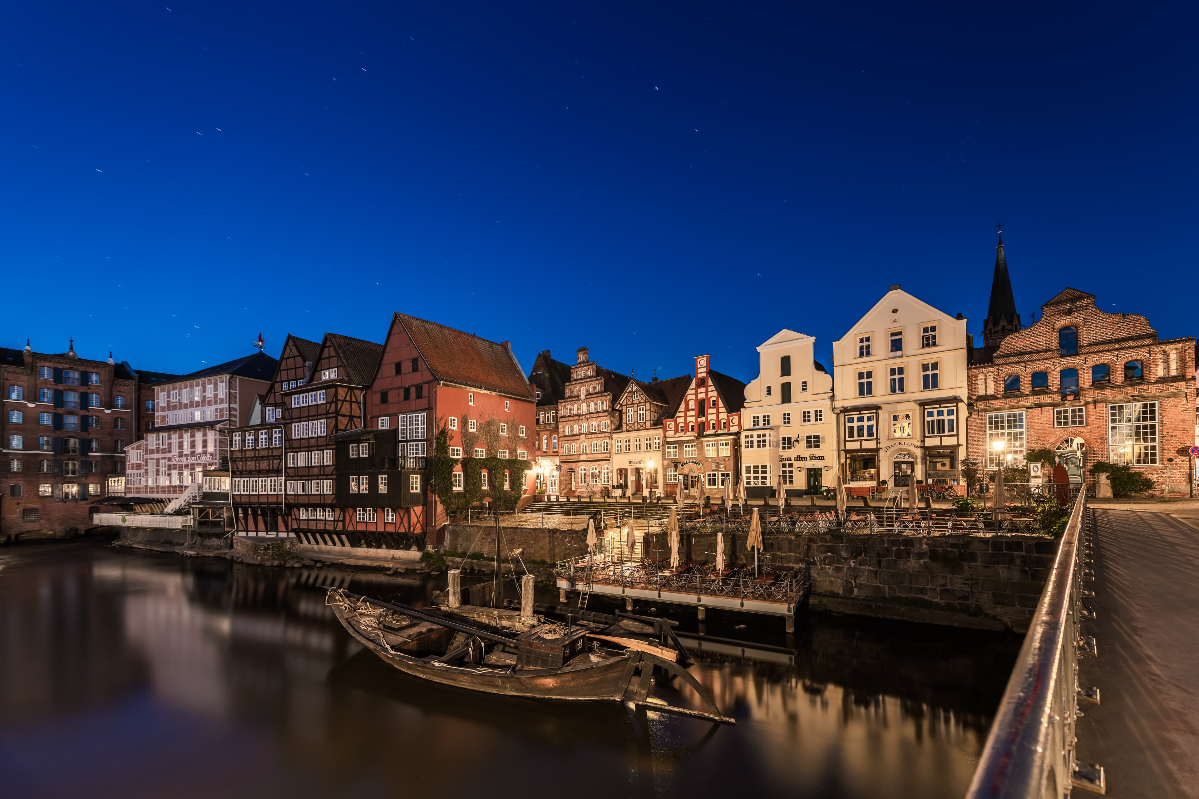 Lüneburg Altstadt abend Nacht Stint