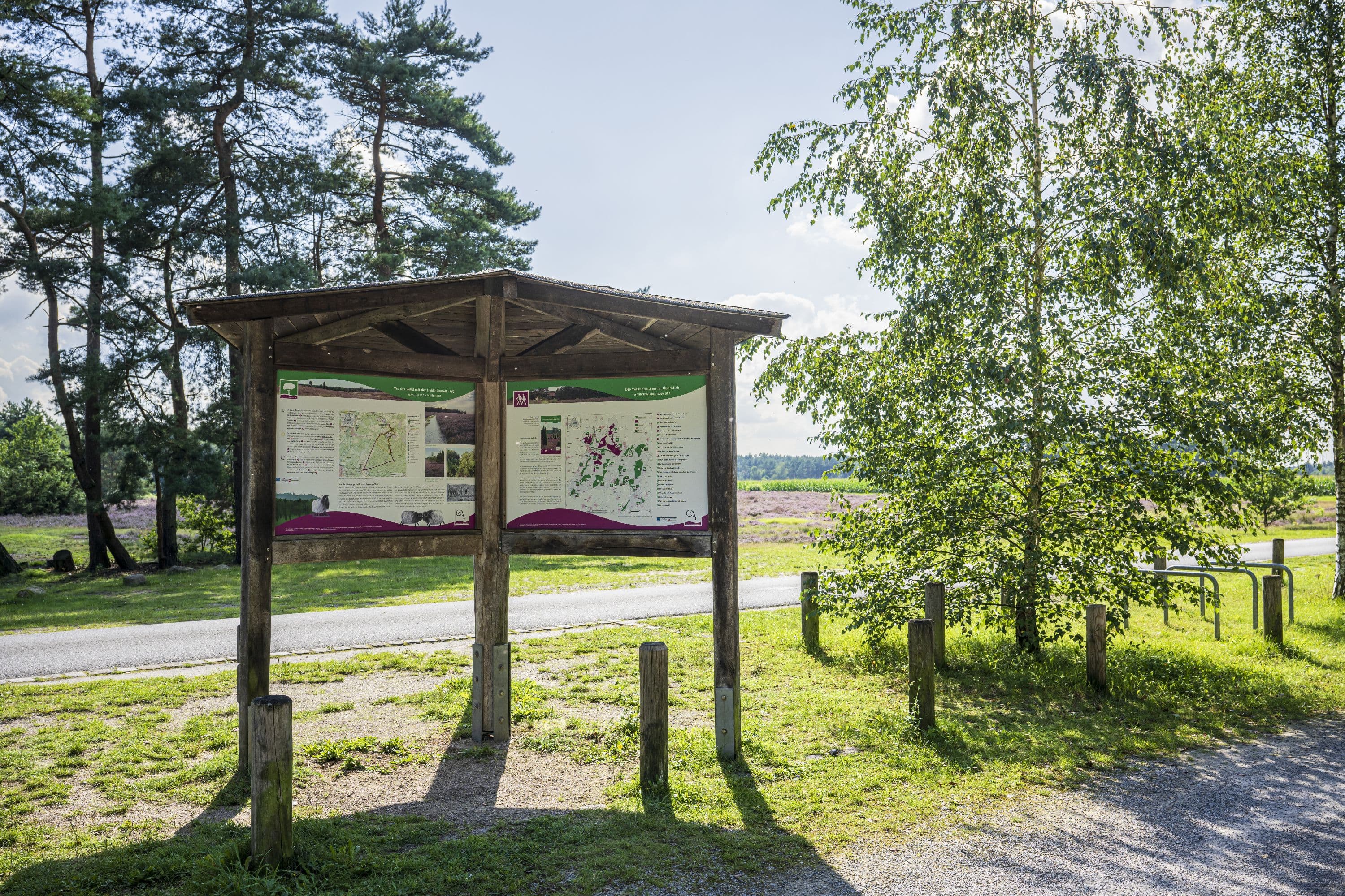 Informationstafel am Parkplatz Gerdehaus