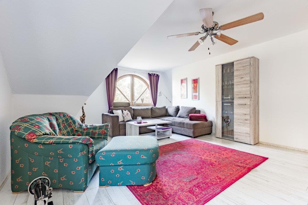 Wohnzimmer in der Ferienwohnung Böttcher in Wietze
