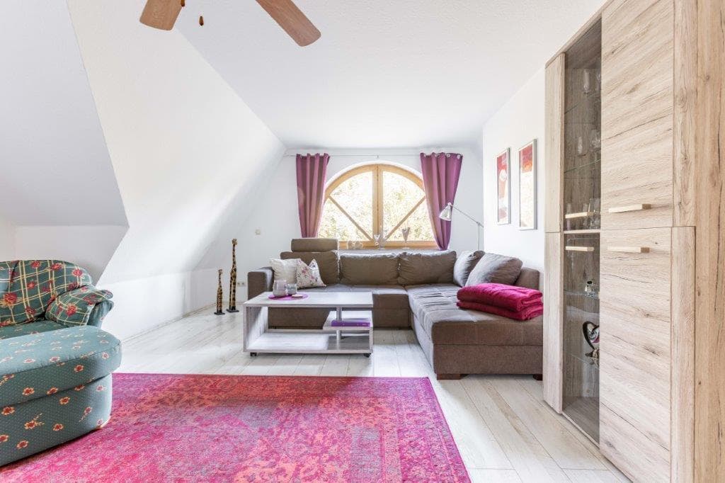 Wohnzimmer in der Ferienwohnung Böttcher in Wietze