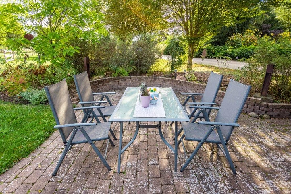 Terrasse an der Ferienwohnung Böttcher in Wietze