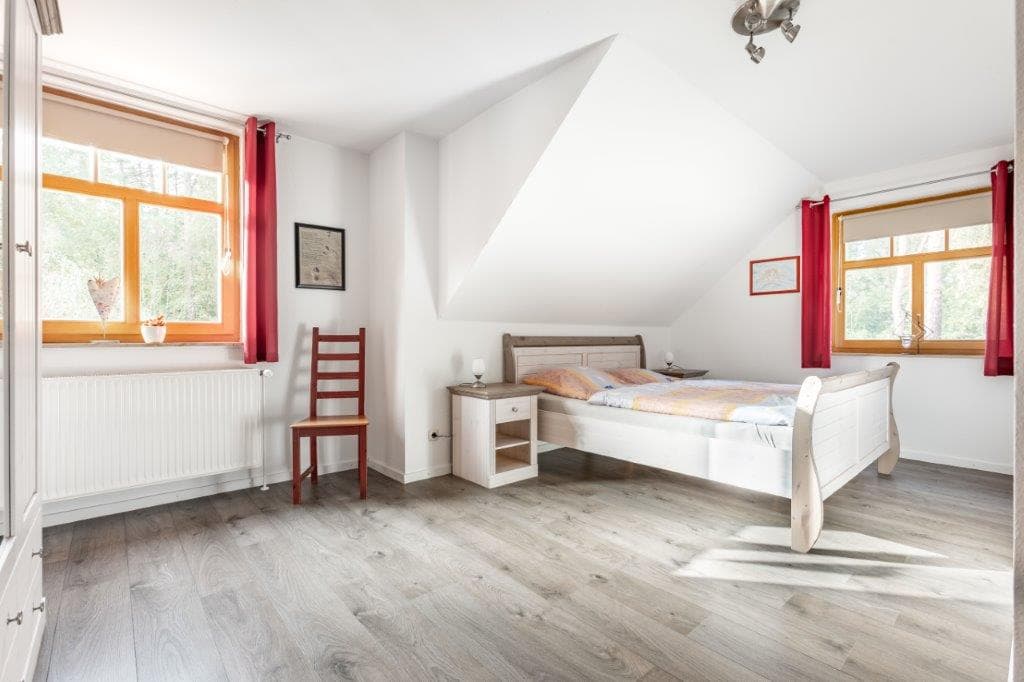 Schlafzimmer in der Ferienwohnung Böttcher in Wietze