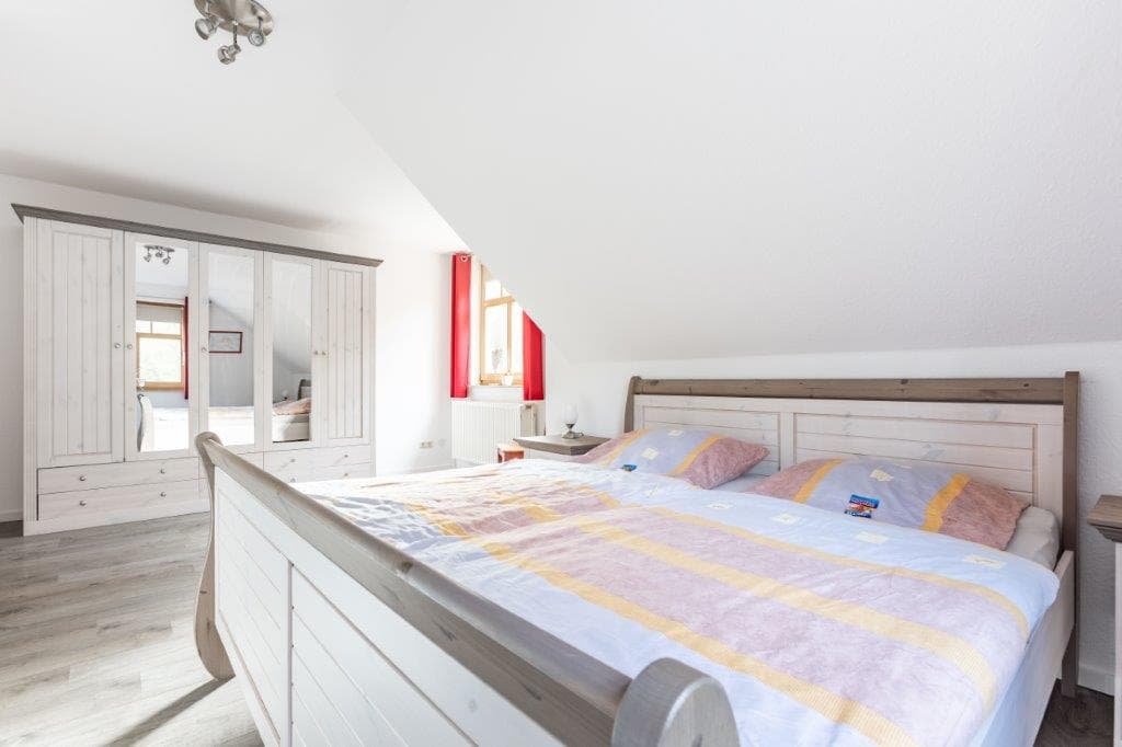 Schlafzimmer in der Ferienwohnung Böttcher in Wietze