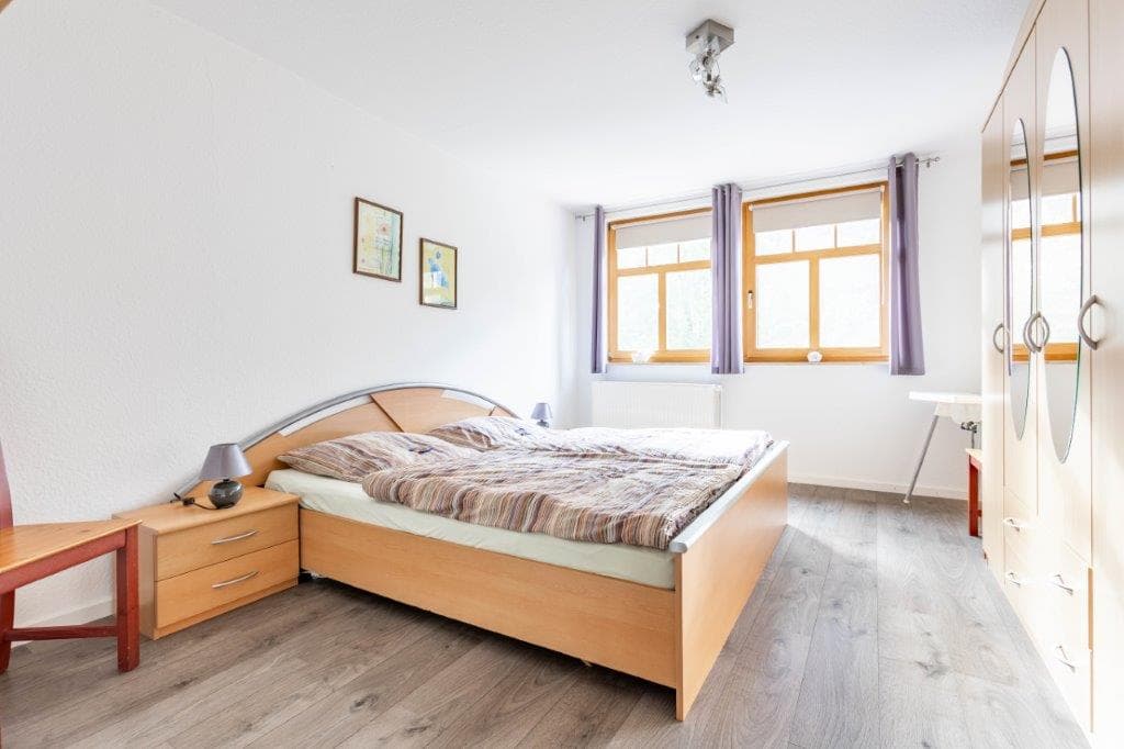 Schlafzimmer in der Ferienwohnung Böttcher in Wietze