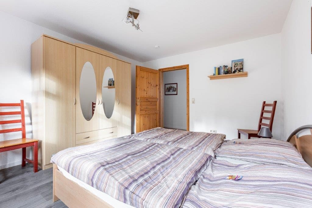 Schlafzimmer in der Ferienwohnung Böttcher in Wietze