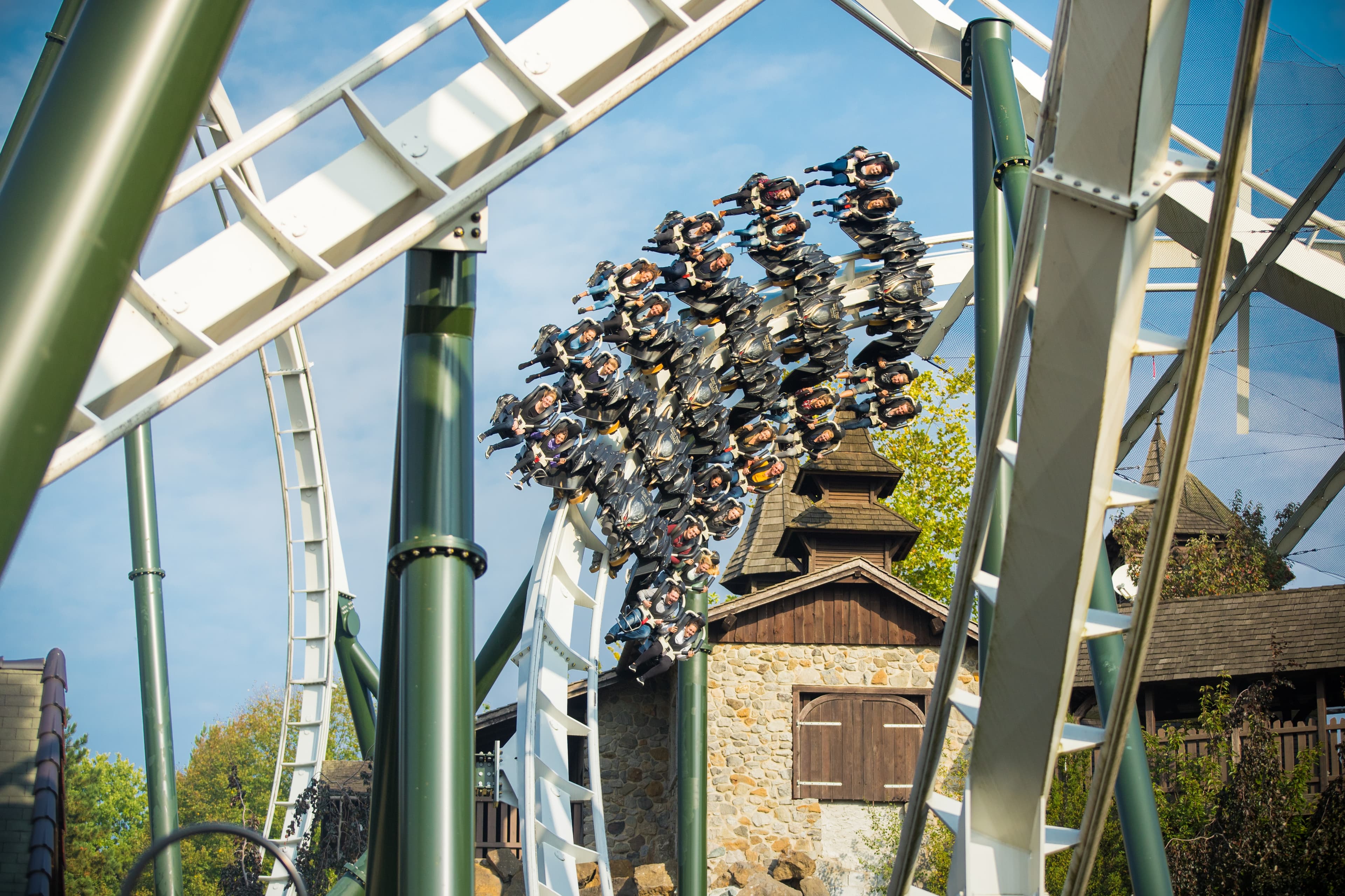 Achterbahn fahren im Heide Park