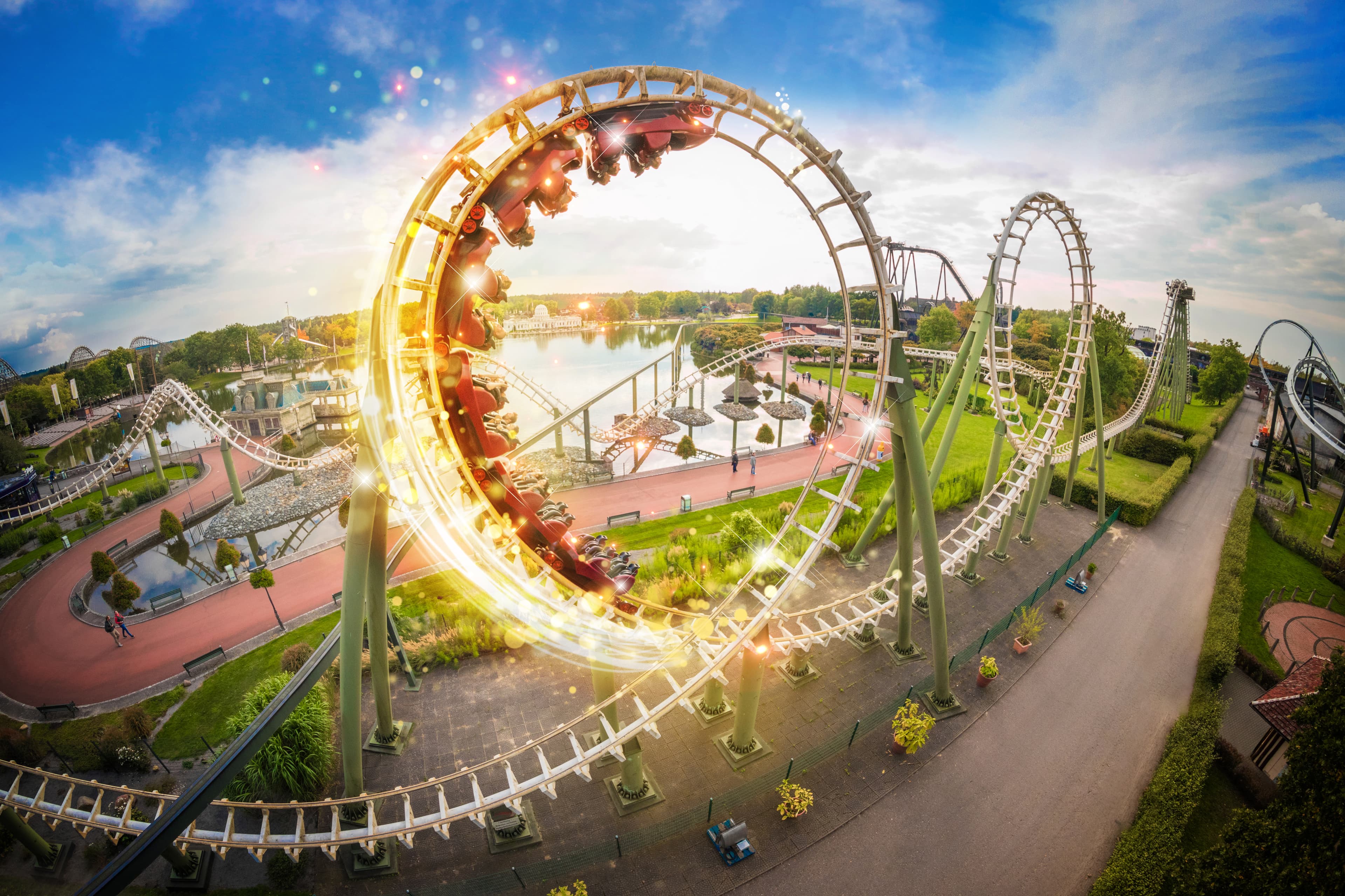 Achterbahn fahren im Heide Park Soltau