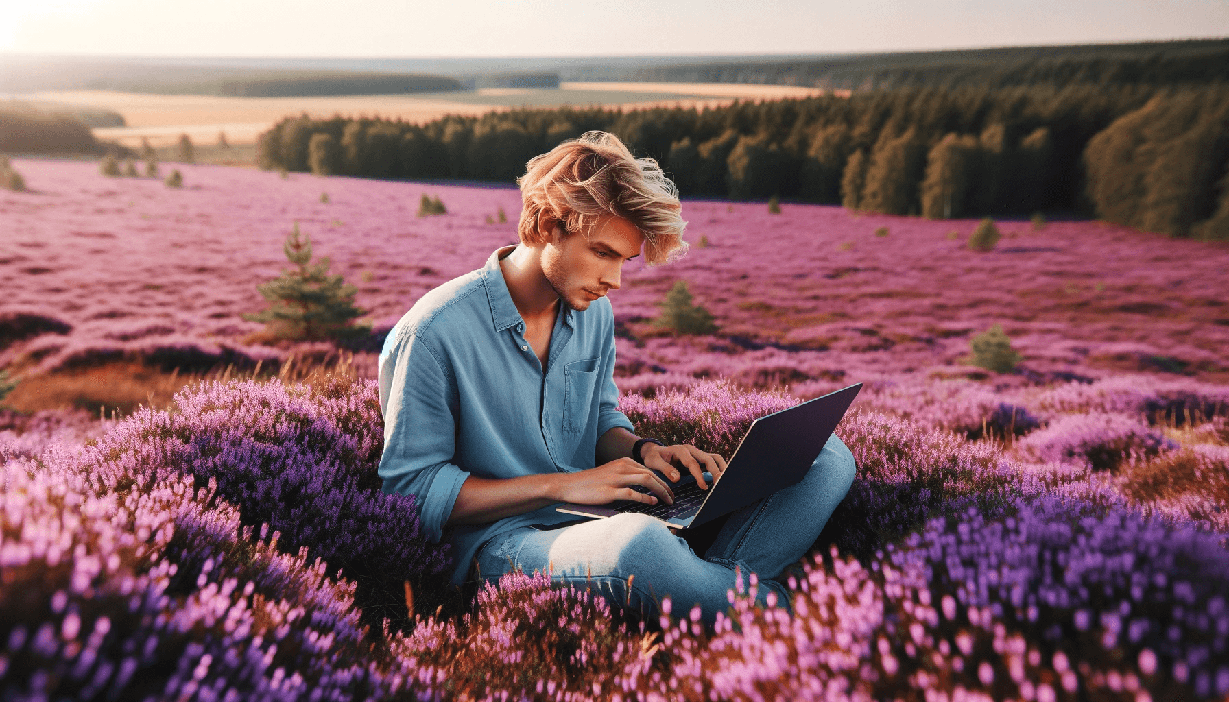 Home Office in der Ferienwohnung der Heide