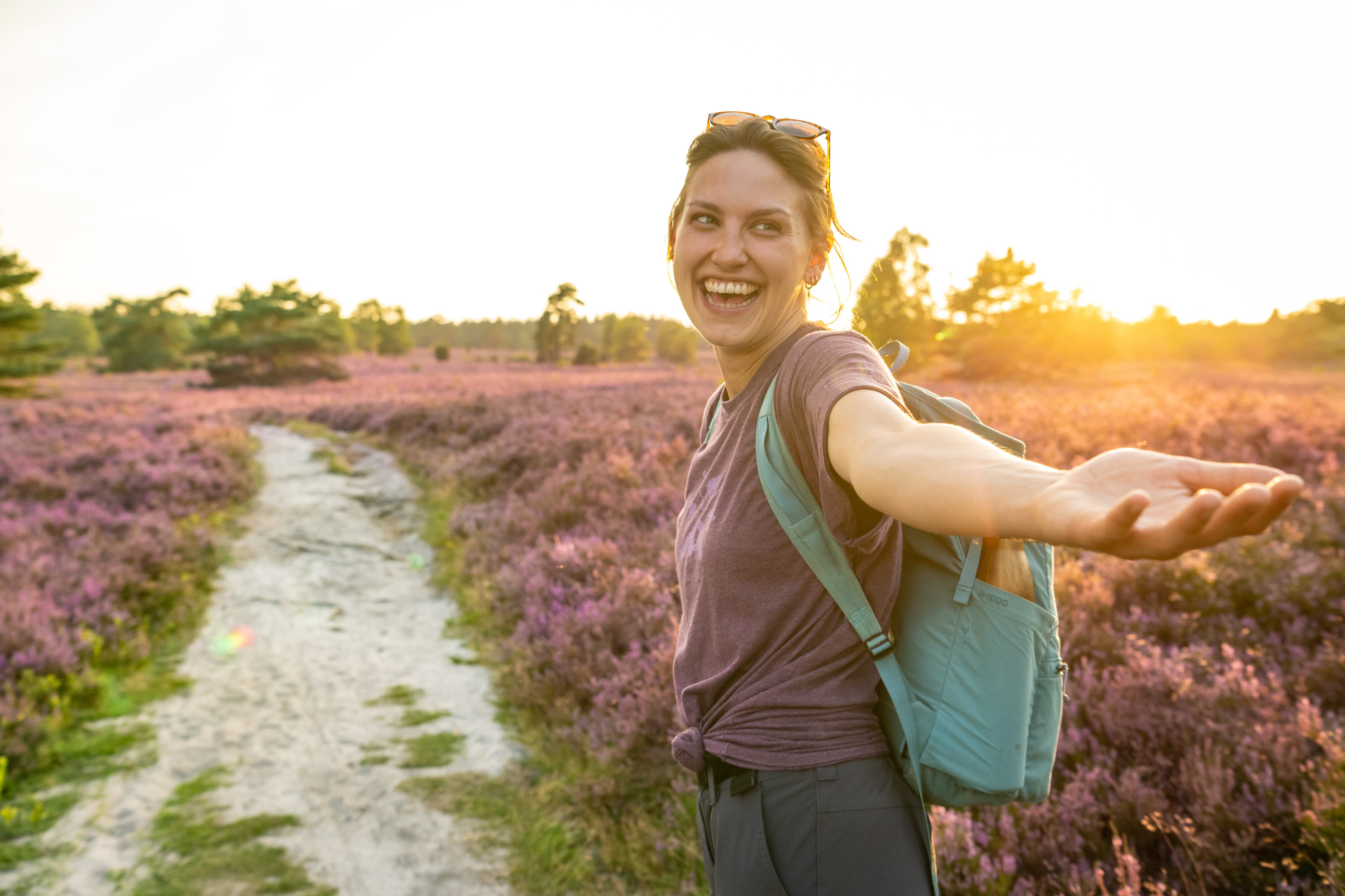 Wandern auf den Heideschleifen durch die Lüneburger Heide