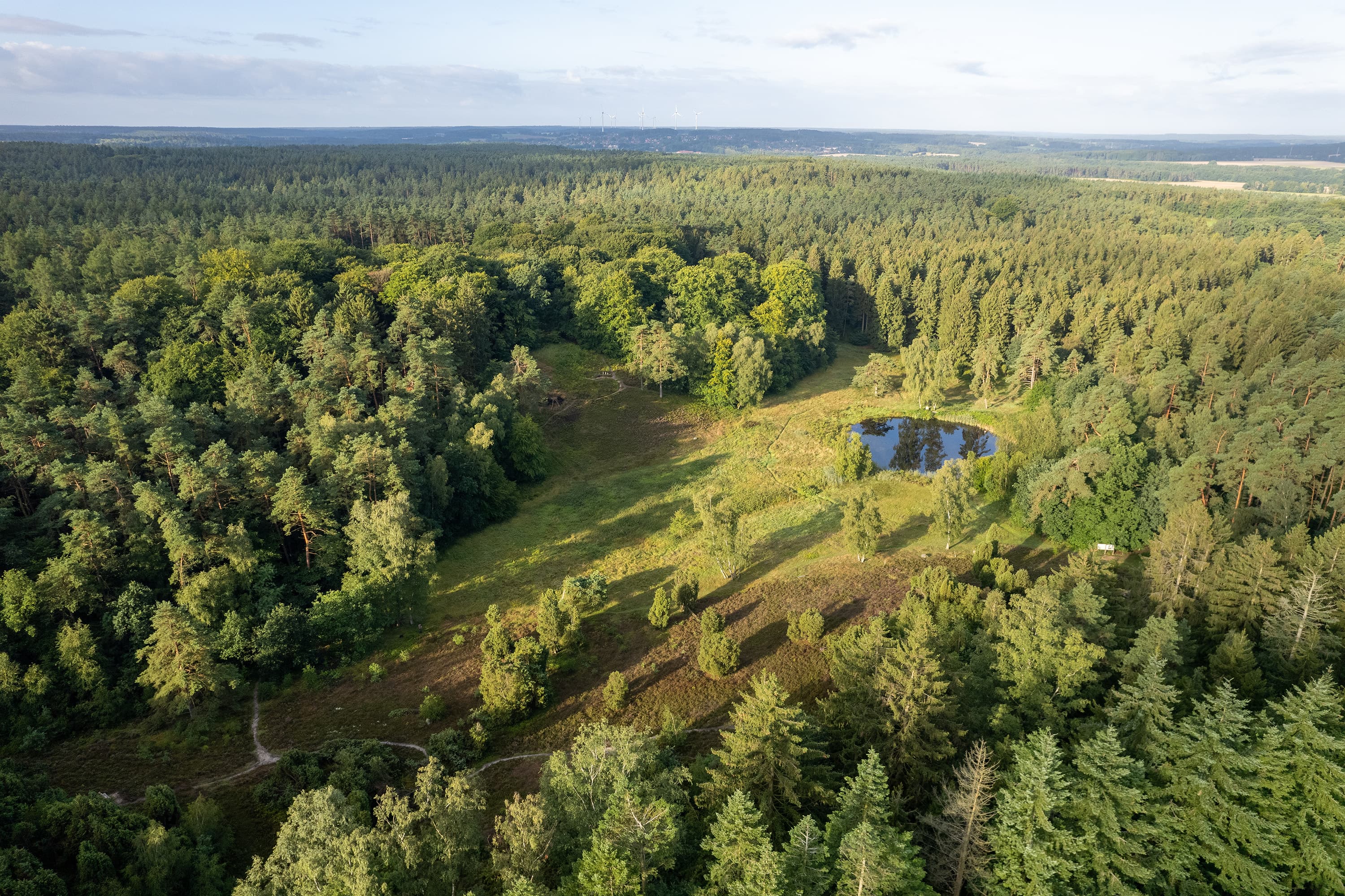 Luftaufnahme vom Marxener Paradies