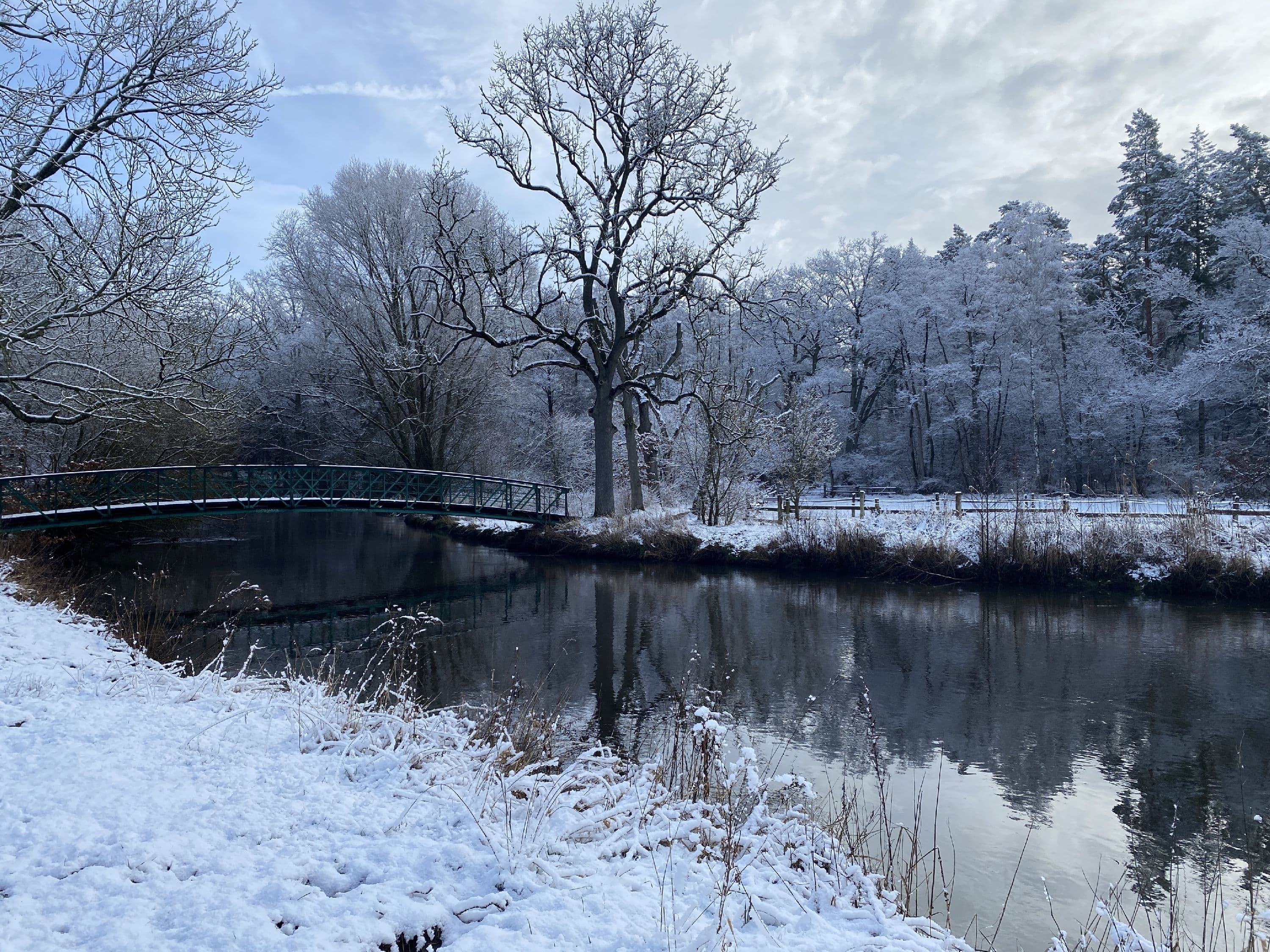 An der Teufelsbrücke im Winter