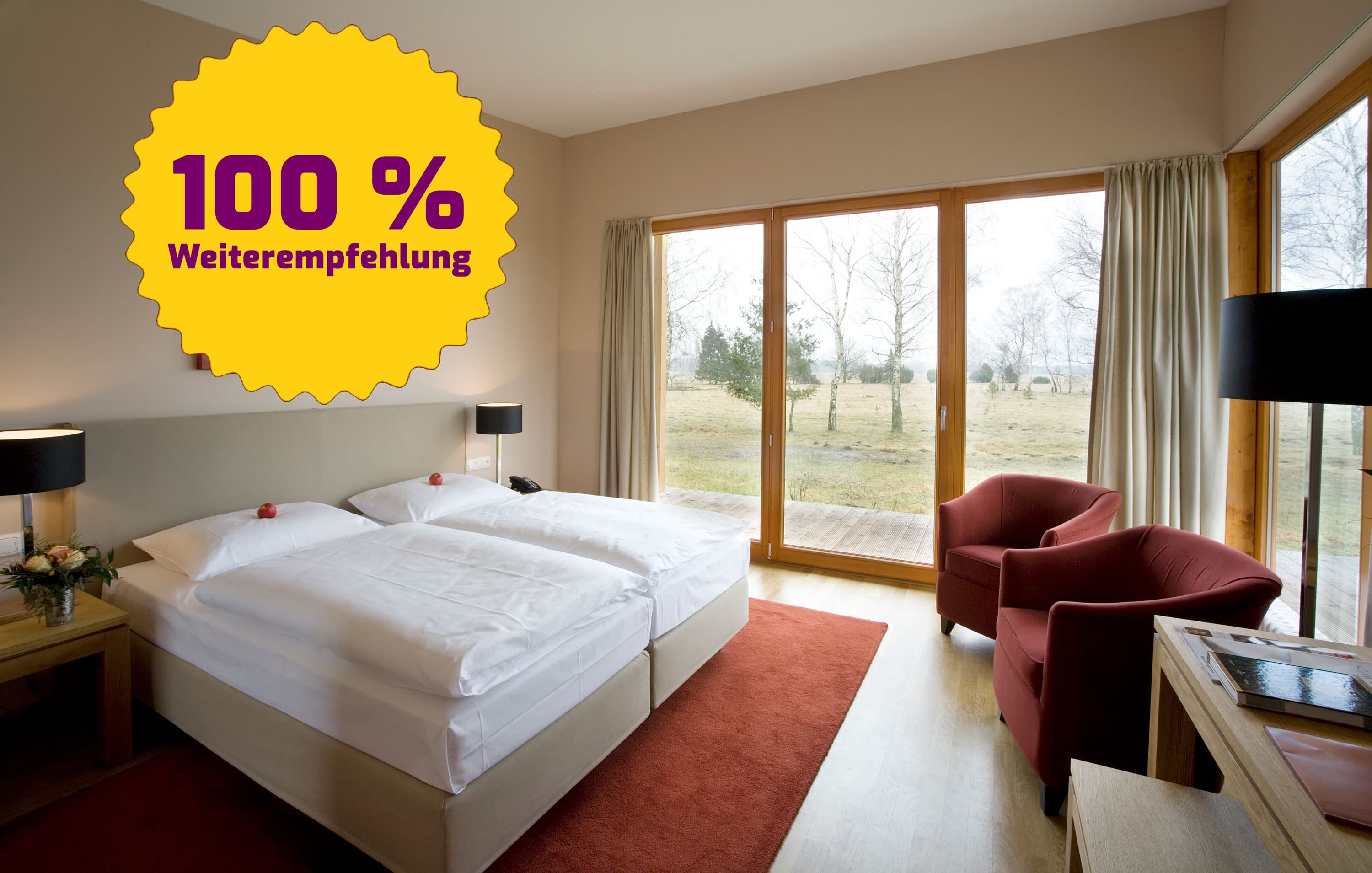 Die Hotels der Lüneburger Heide mit einhundert Prozent Weiterempfehlung