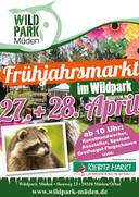 Handzettel zum Frühjahrsmarkt im Wildpark Müden