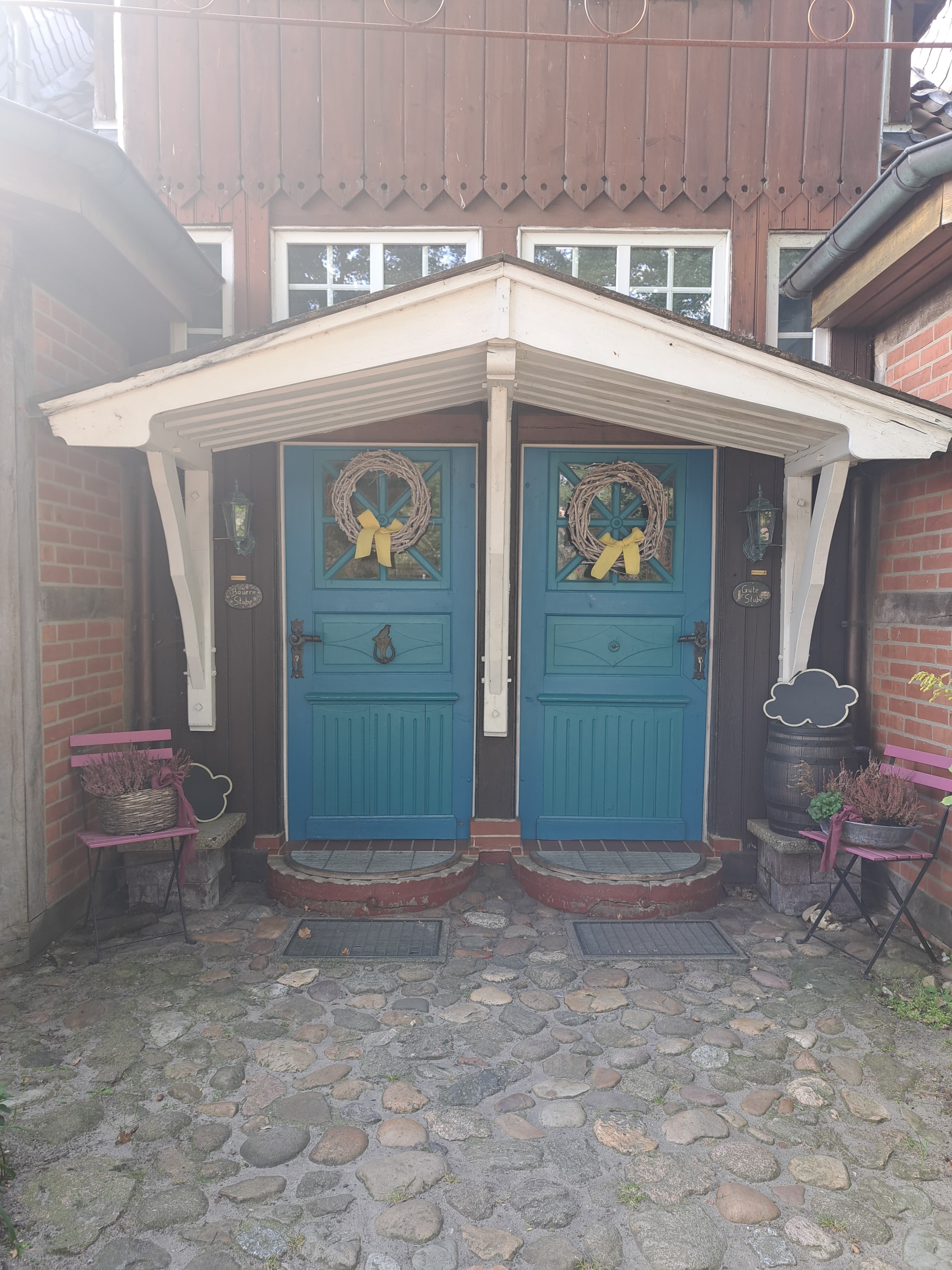 Eingang Bauernstube und Gute Stube Ferienhof Meyer