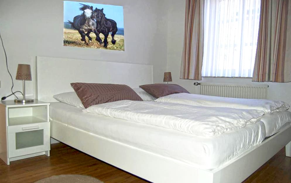 Schlafzimmer der Ferienwohnung 2