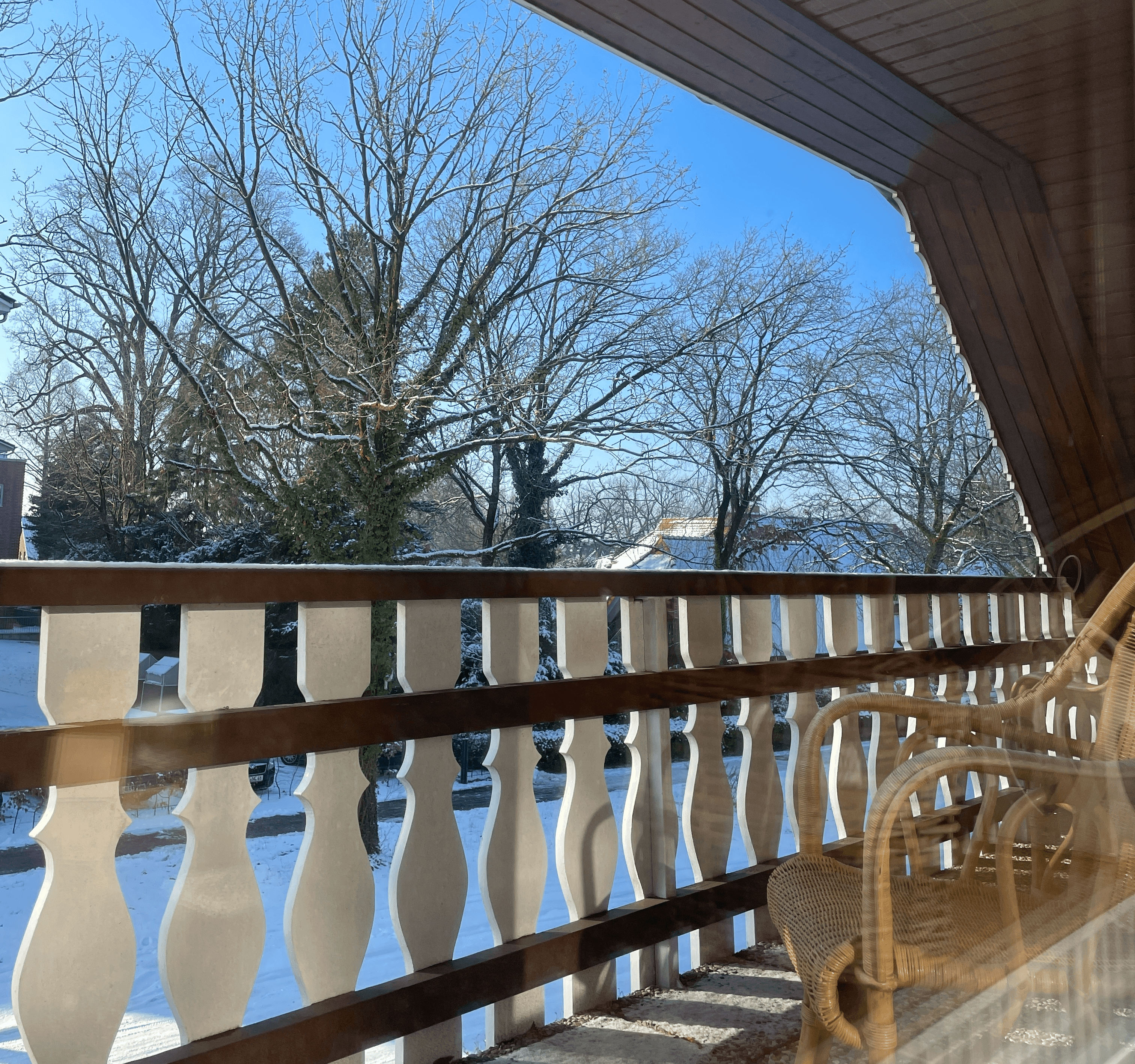 Aussicht vom Balkon