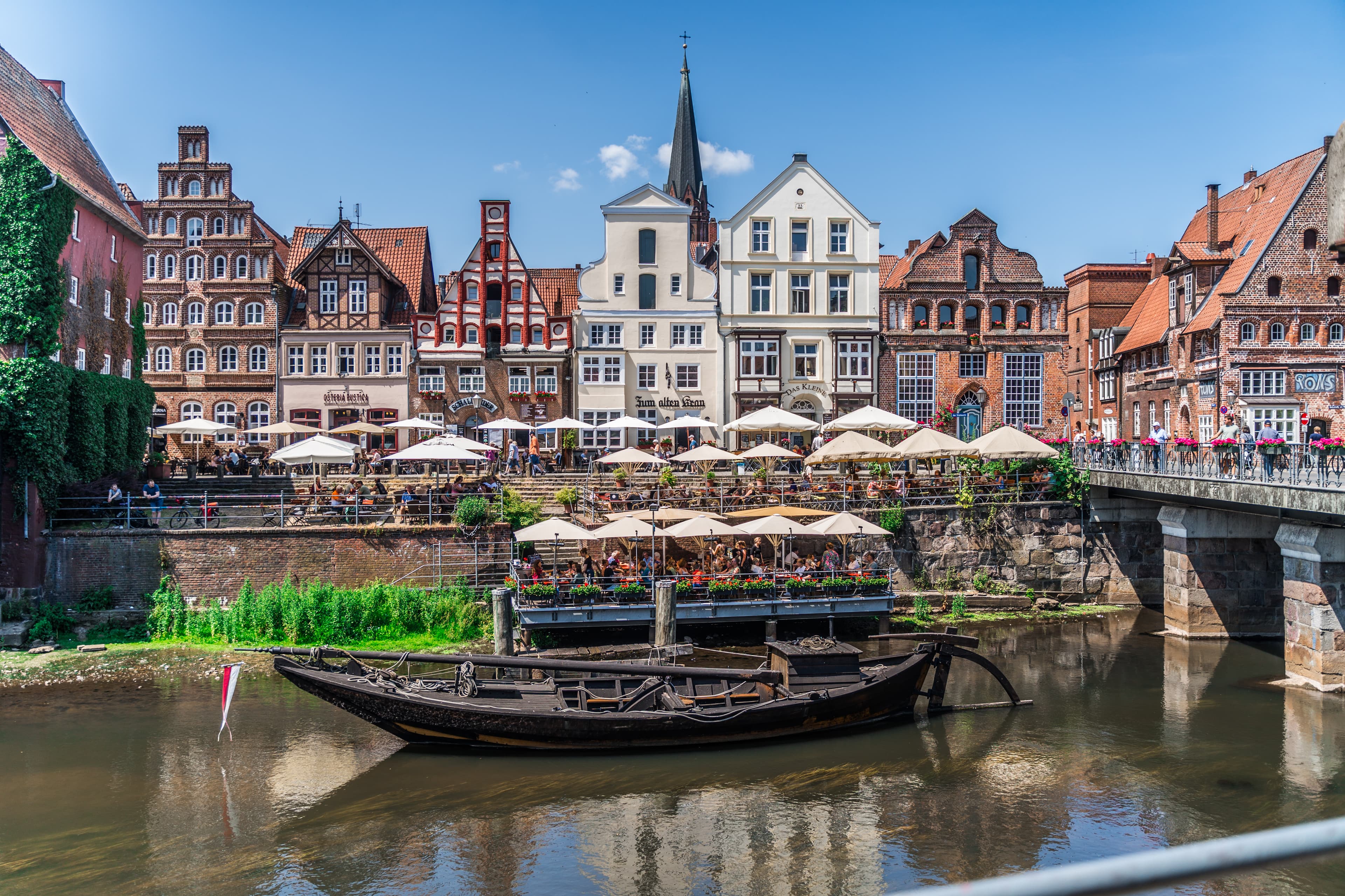 Lüneburger Stintmarkt im Sommer