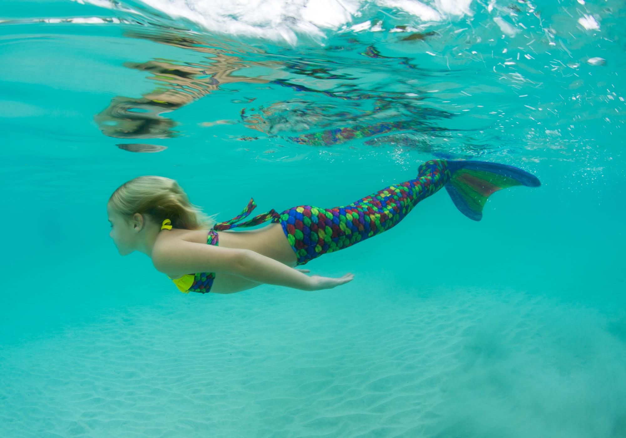 Mermaiding für Jedermann im Delphino
