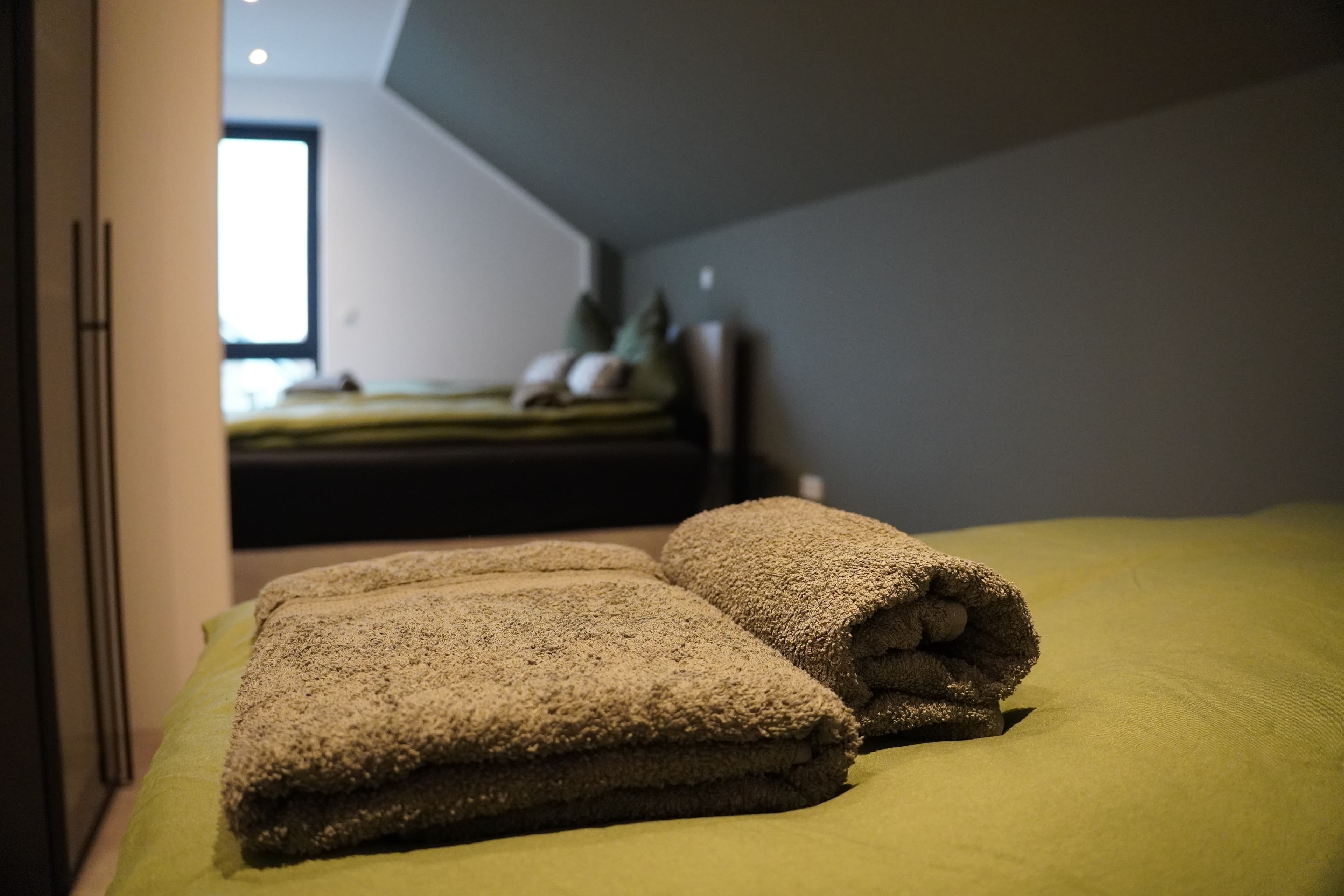 Schlafzimmer Nr.1 Luxus Ferienhaus Westergellersen