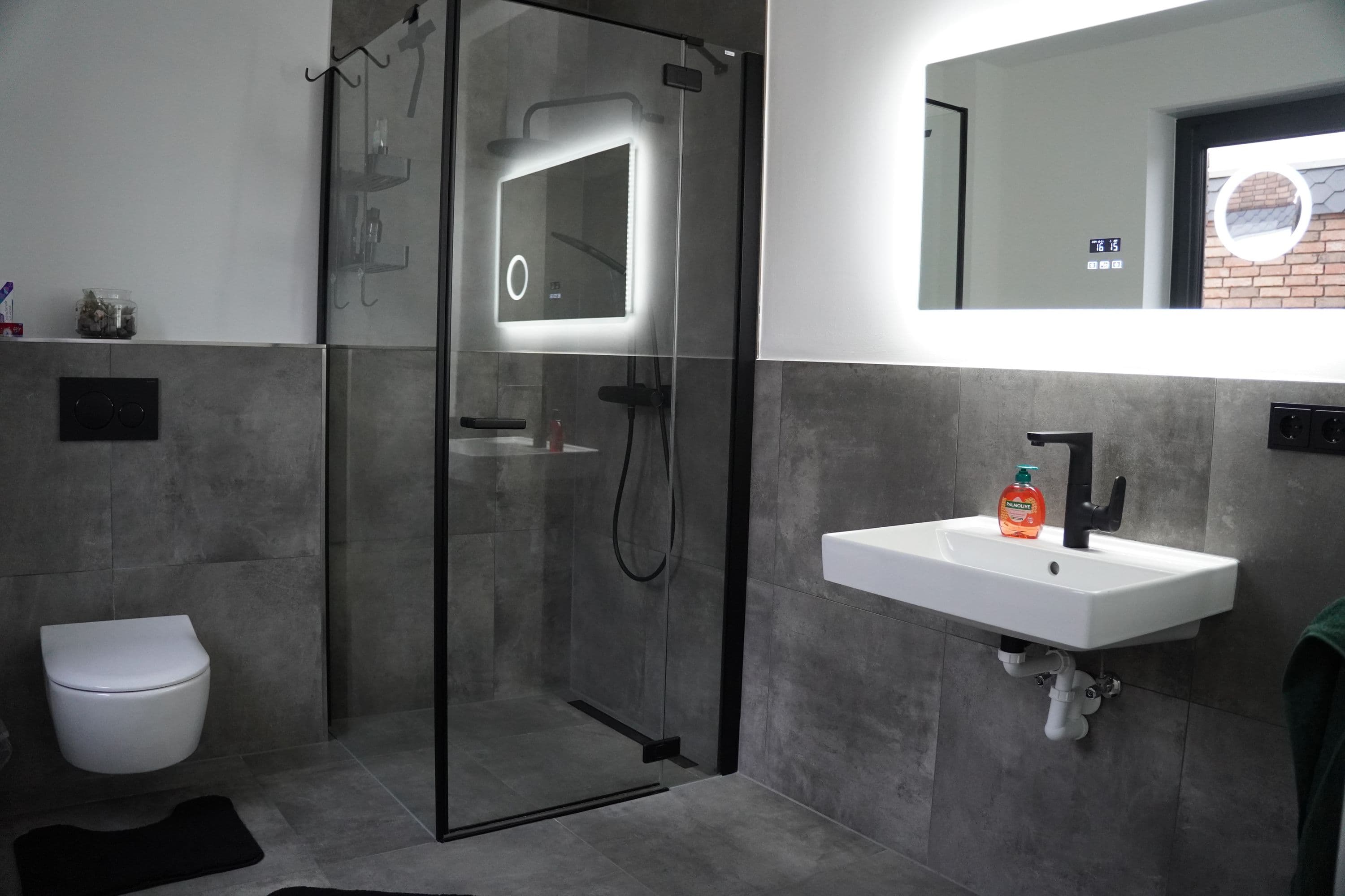 Badezimmer EG Luxus Ferienhaus Westergellersen