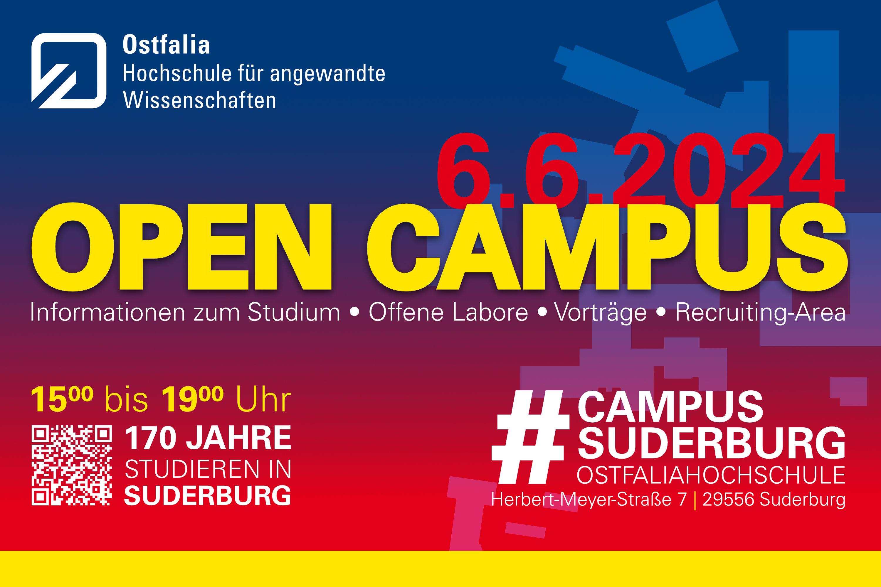 OPEN CAMPUS - 170 Jahre studieren am Ostfalia Campus Suderburg