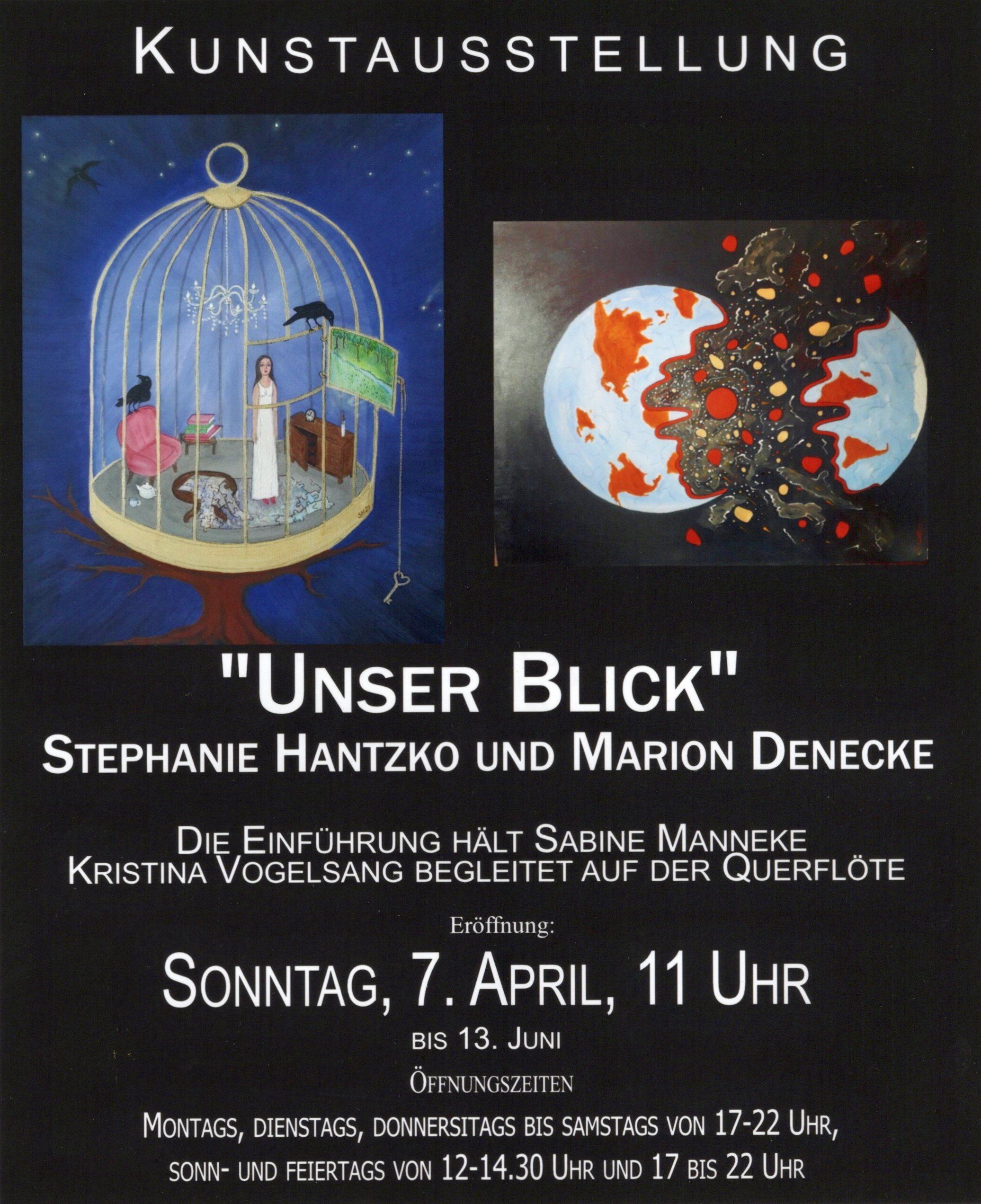 Augenschmaus Ausstellung von Marion Denecke und Stephanie Hantzko "Unser Blick"