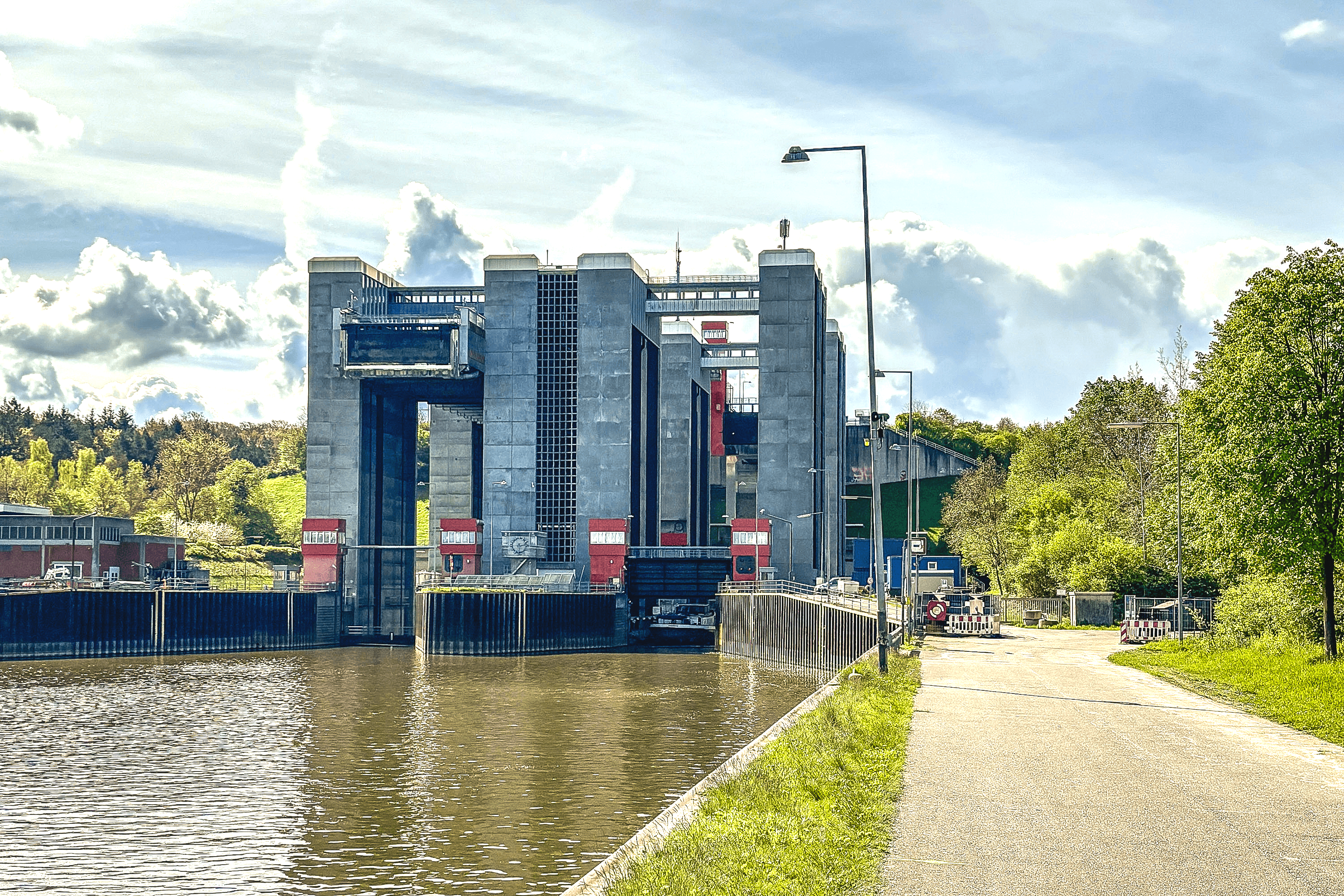 Schiffshebewerk Scharnebeck bei Lüneburg am Elbeseitenkanal