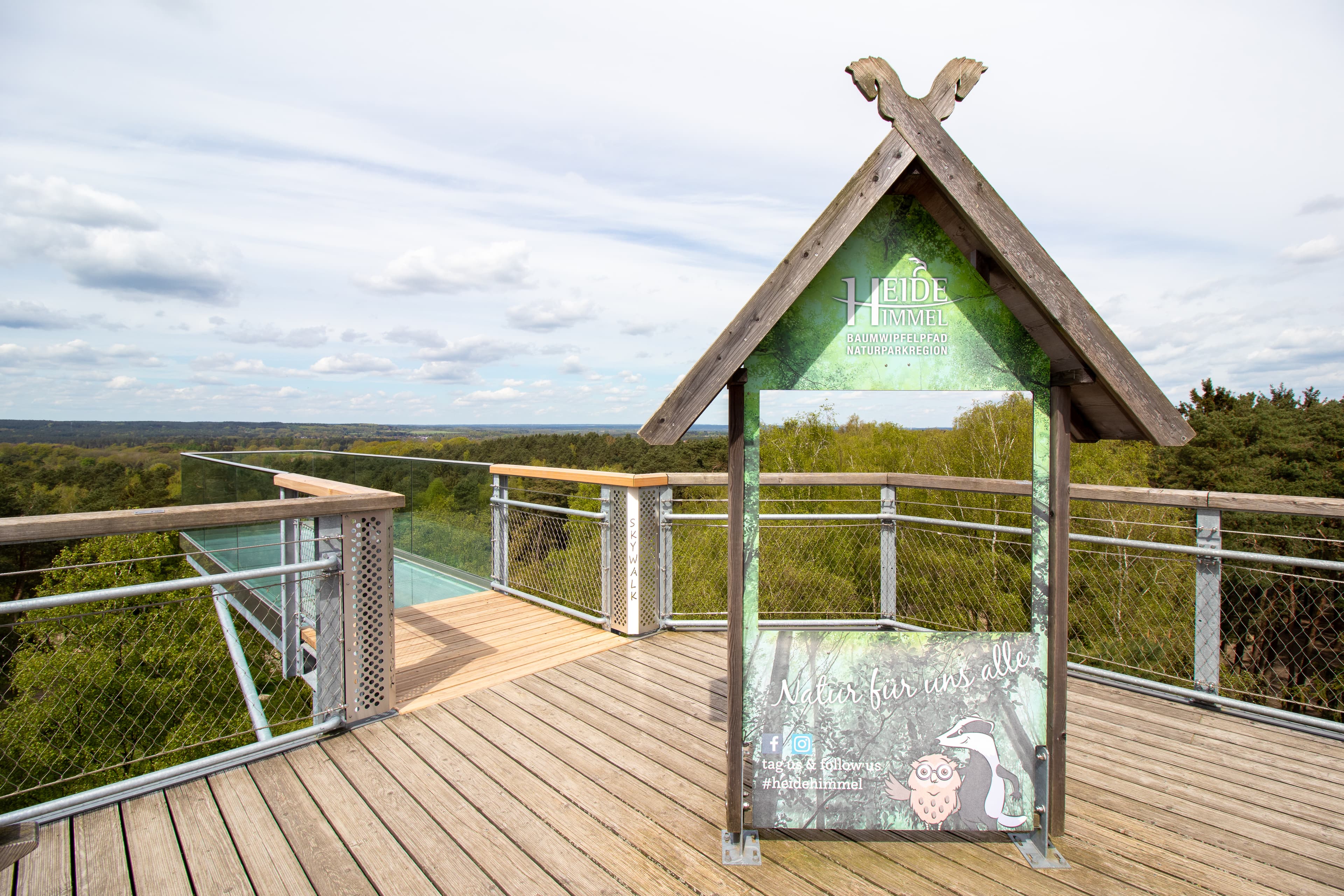 Skywalk am Heide Himmel Baumwipfelpfad in Nindorf
