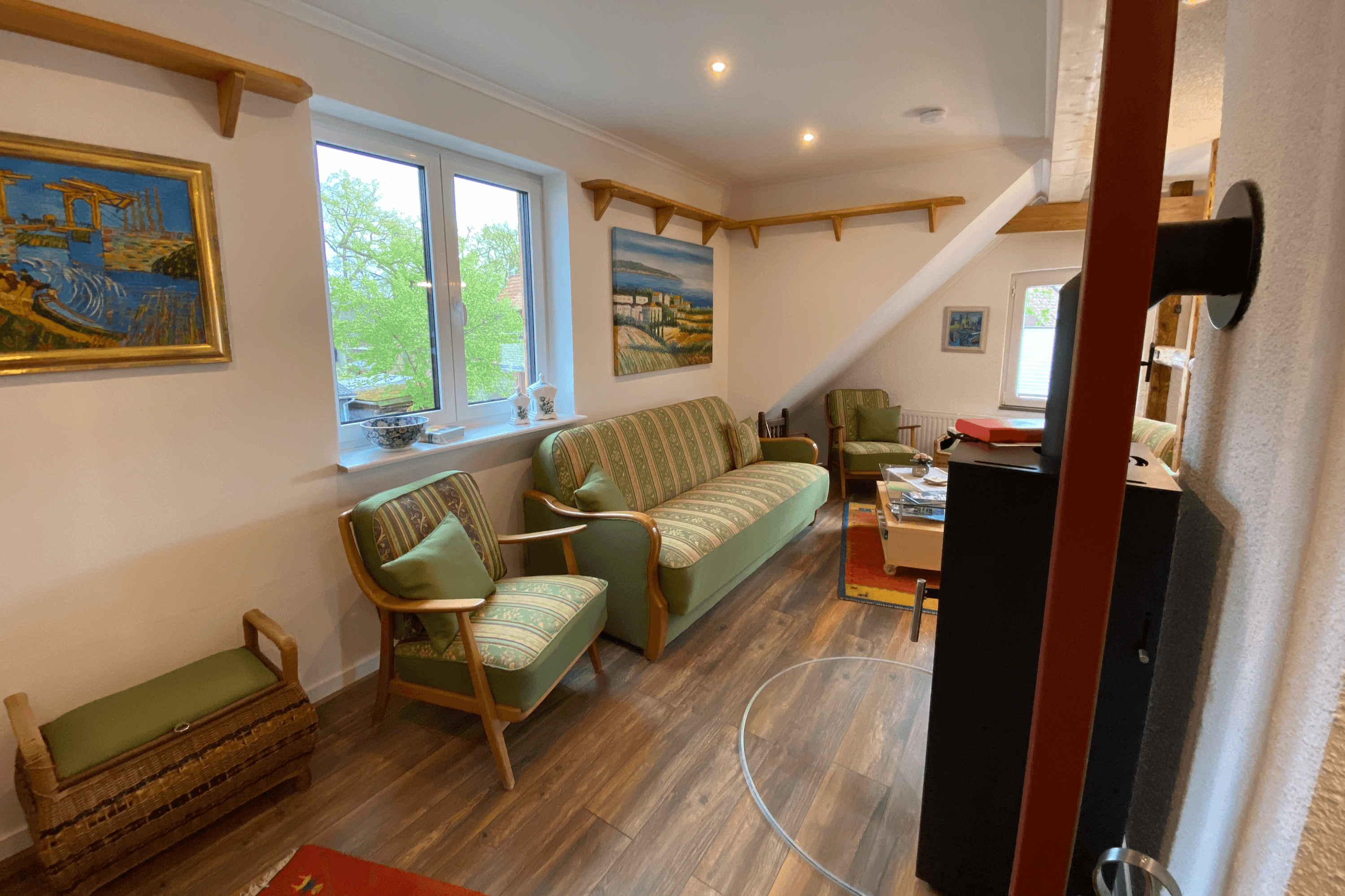 Gemütlicher Wohnbereich Ferienwohnung Schulstraße Müden Örtze