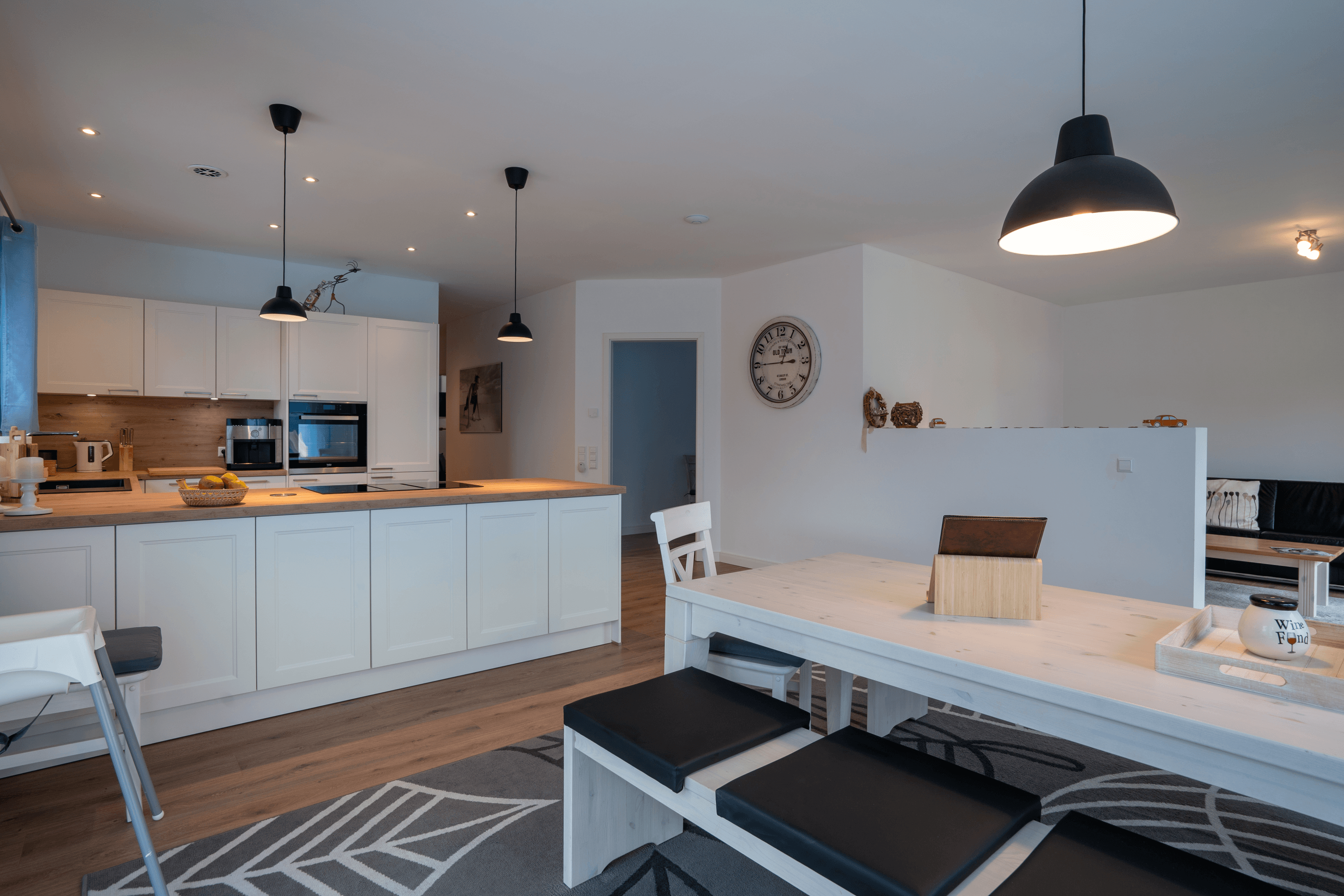 Moderne Küche in dem Ferienhaus Linde1 in Winsen Aller