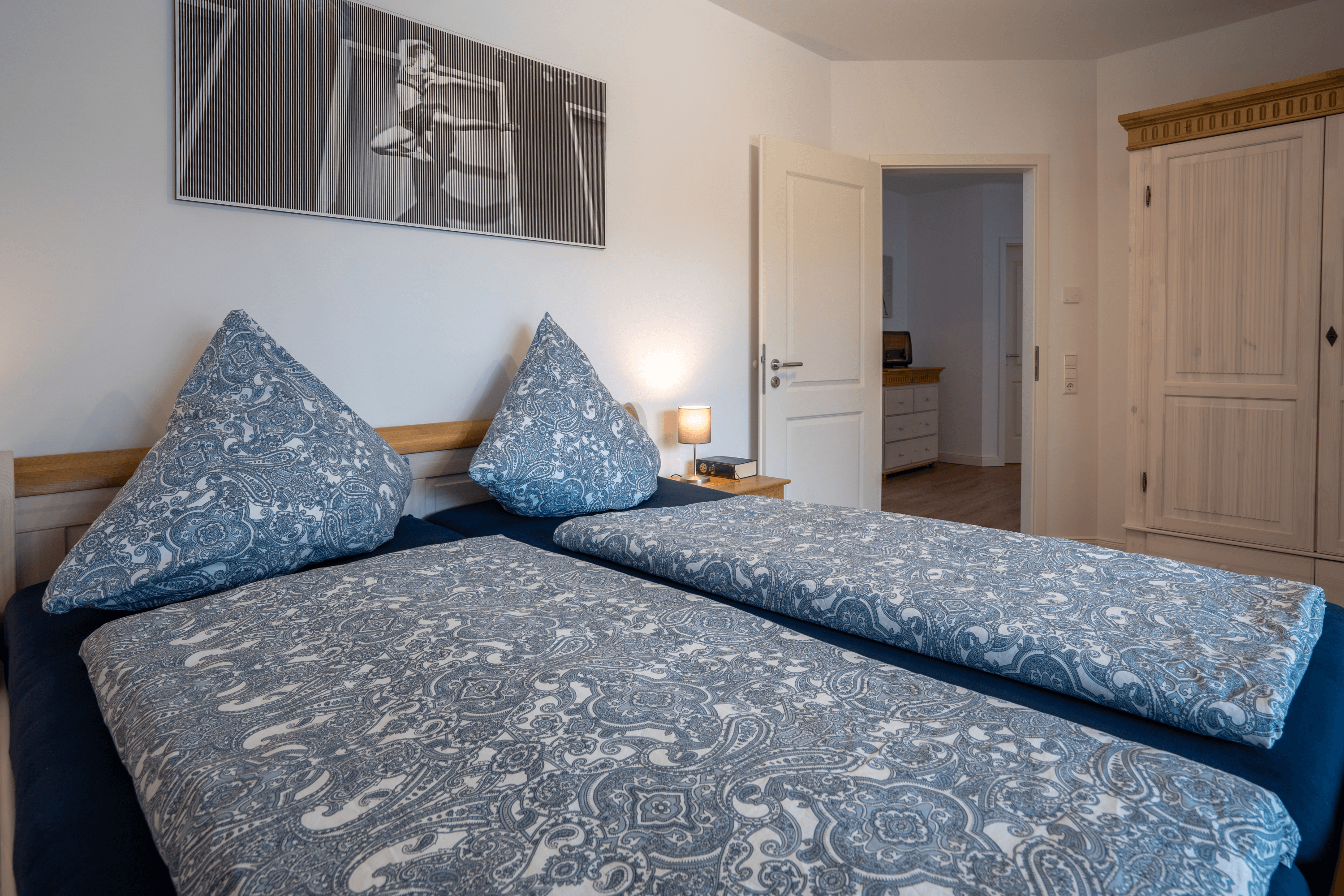 Zweites Schlafzimmer in dem Ferienhaus Linde1 in Winsen Aller