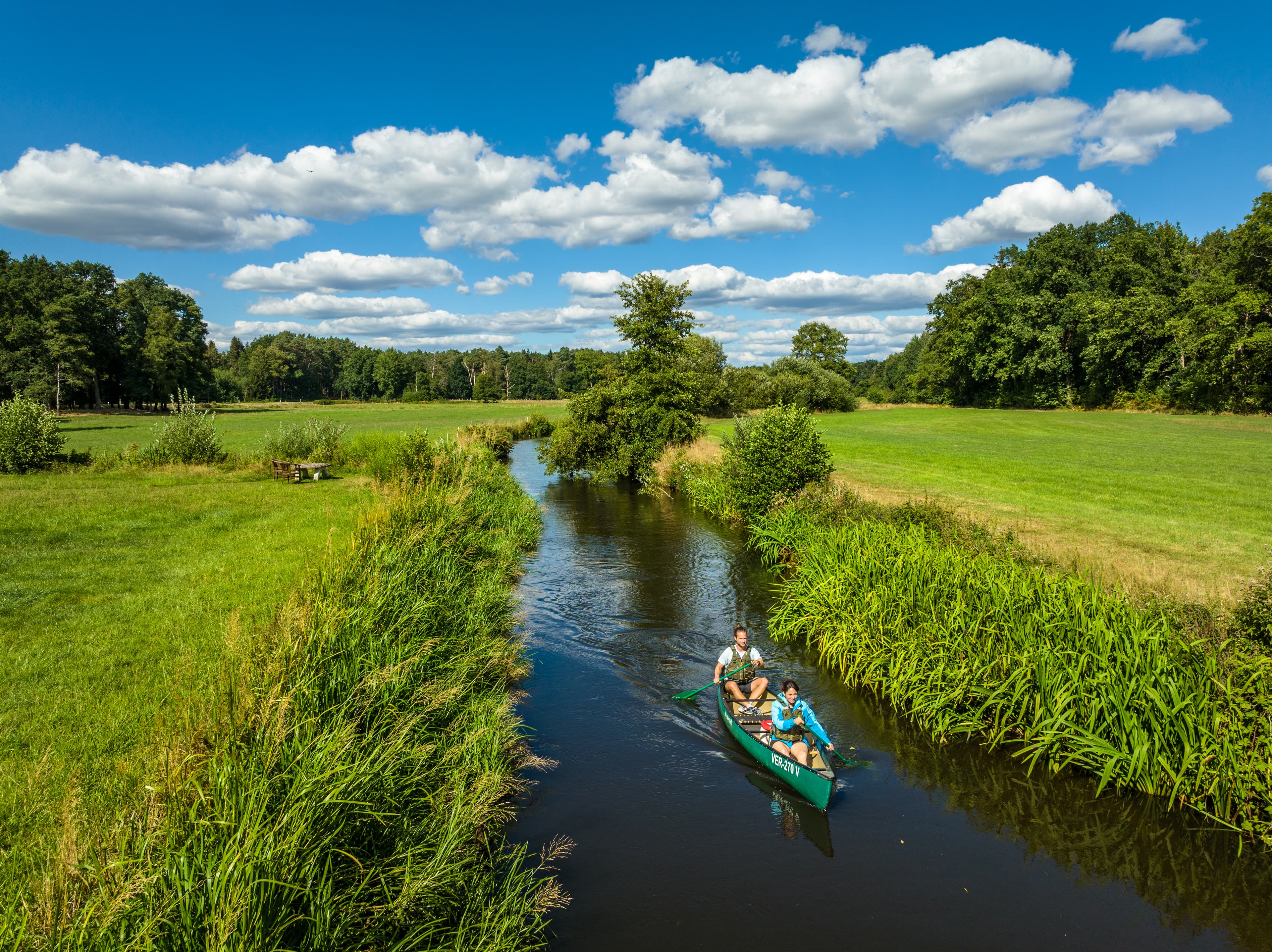 Heidefluss Örtze in der Südheide