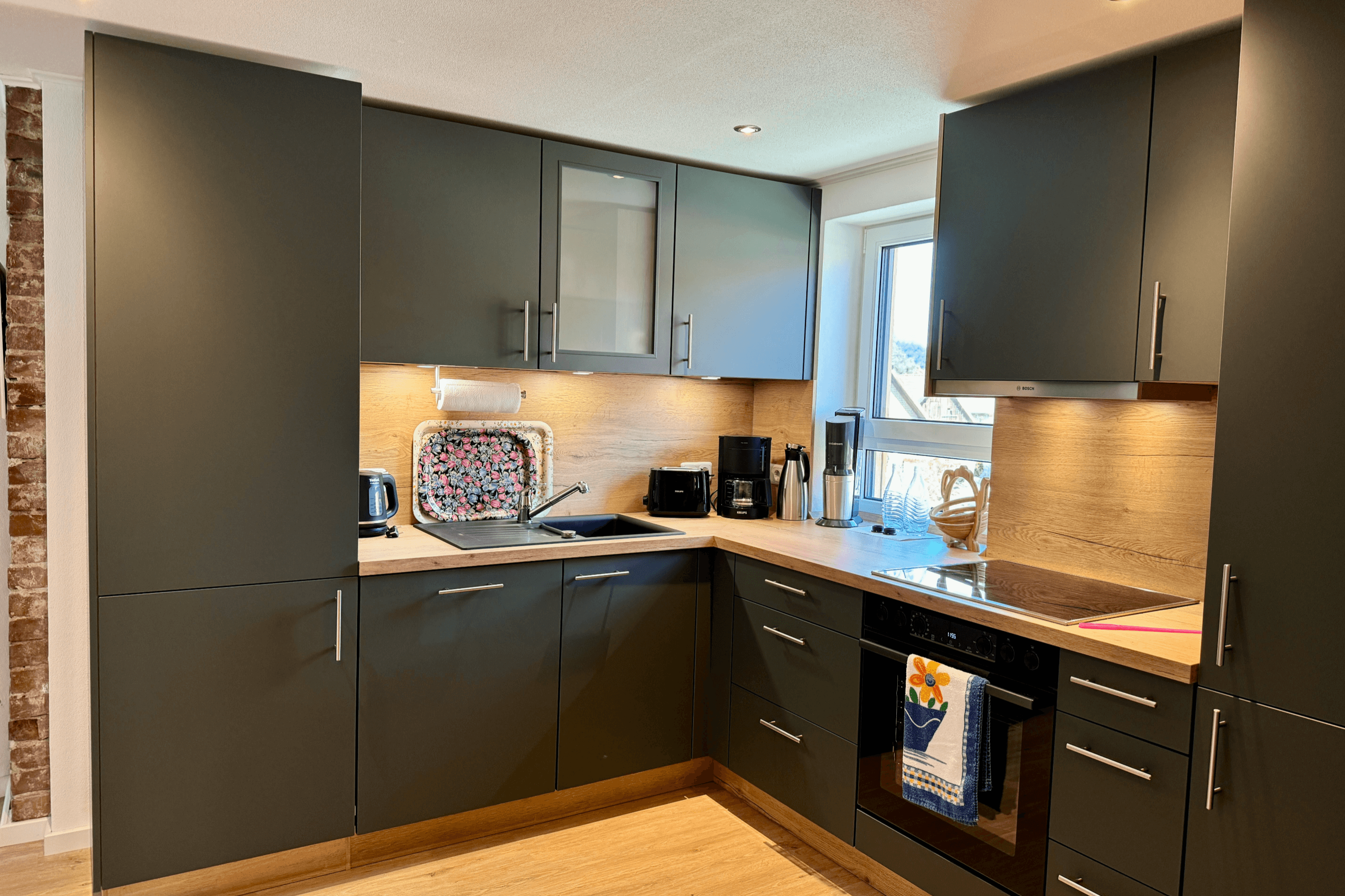 Moderne Küche Ferienwohnung in Müden