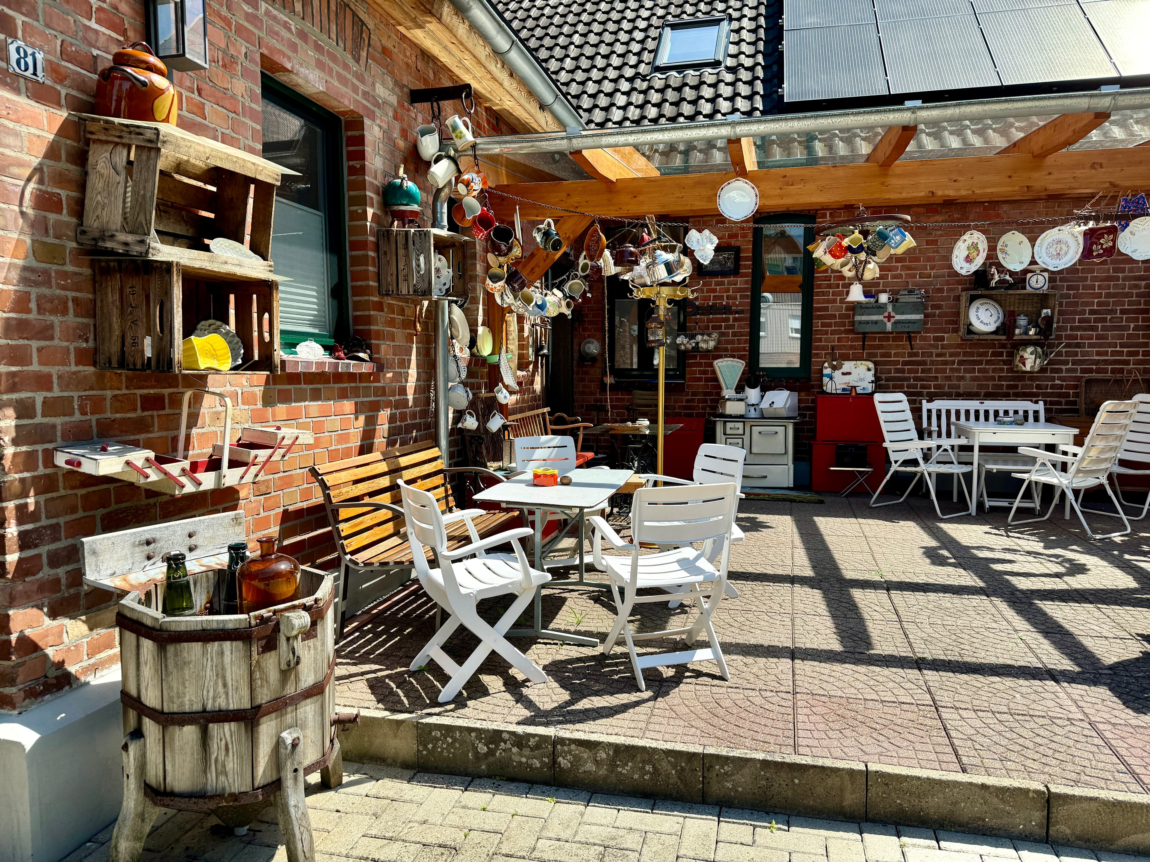 Sitzecke Terrasse Antik Cafe Müden Örtze