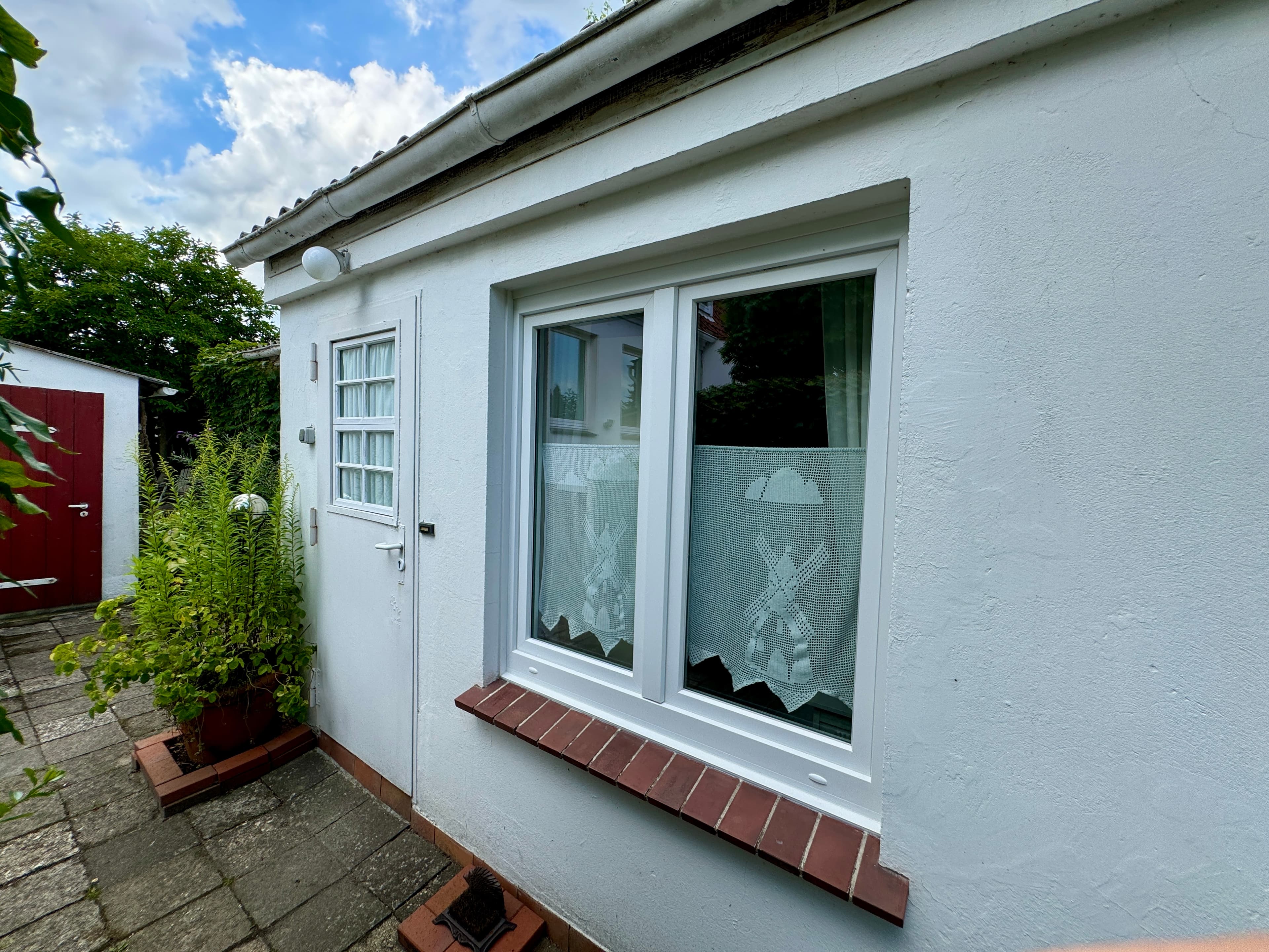 Eingang Ferienwohnung kleines Lachte Haus