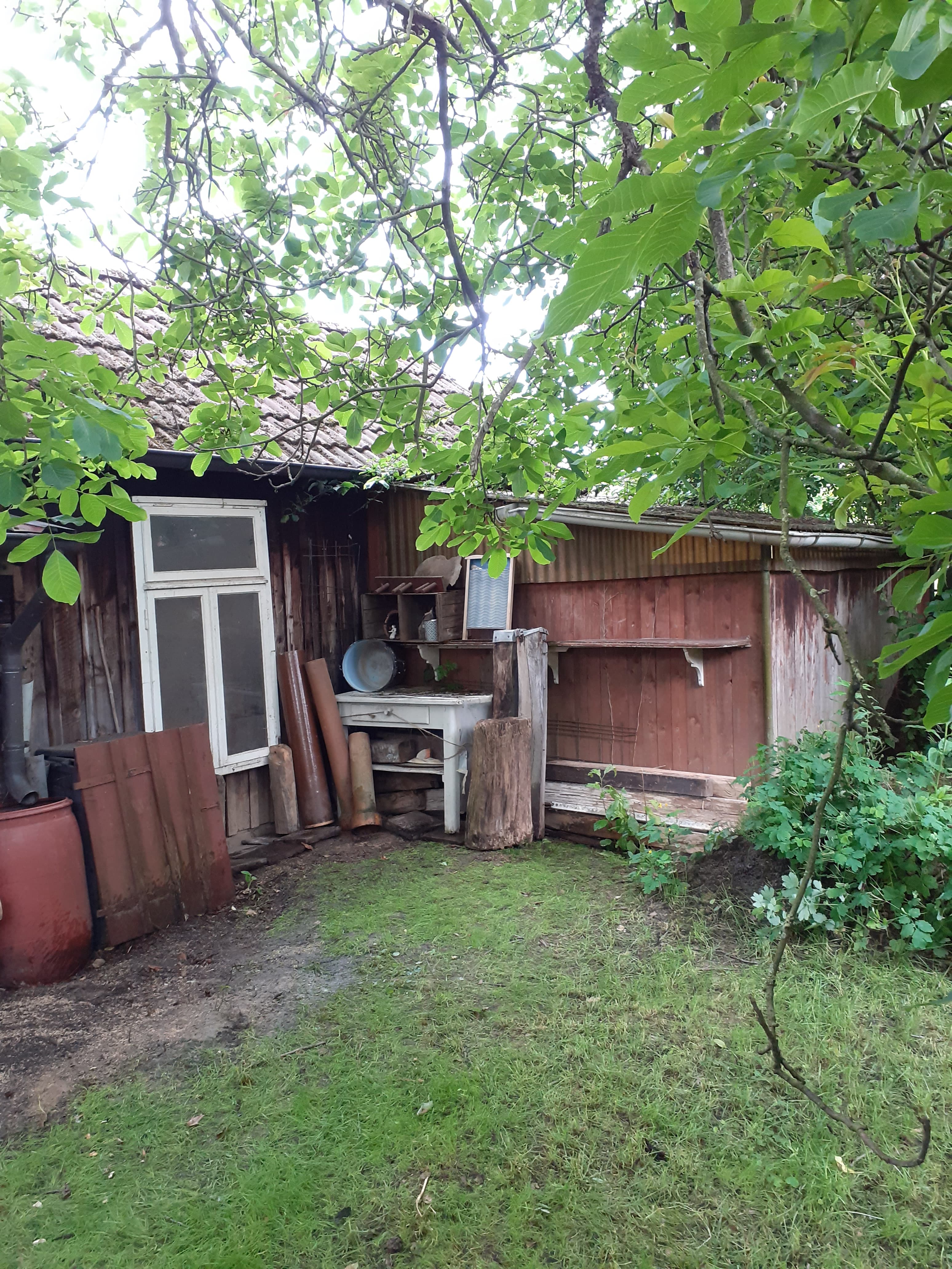 Garten hinter der Ferienwohnung Meta`s Hof Lachendorf