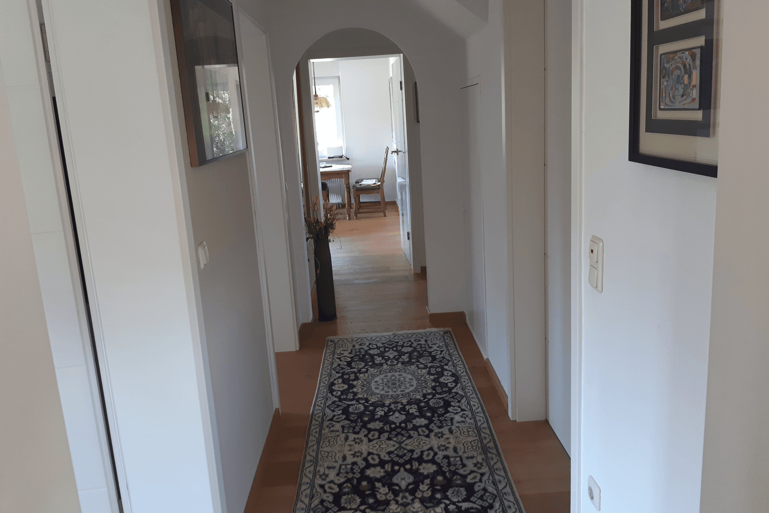 Flur in der Ferienwohnung Am Mühlenbach Bergen