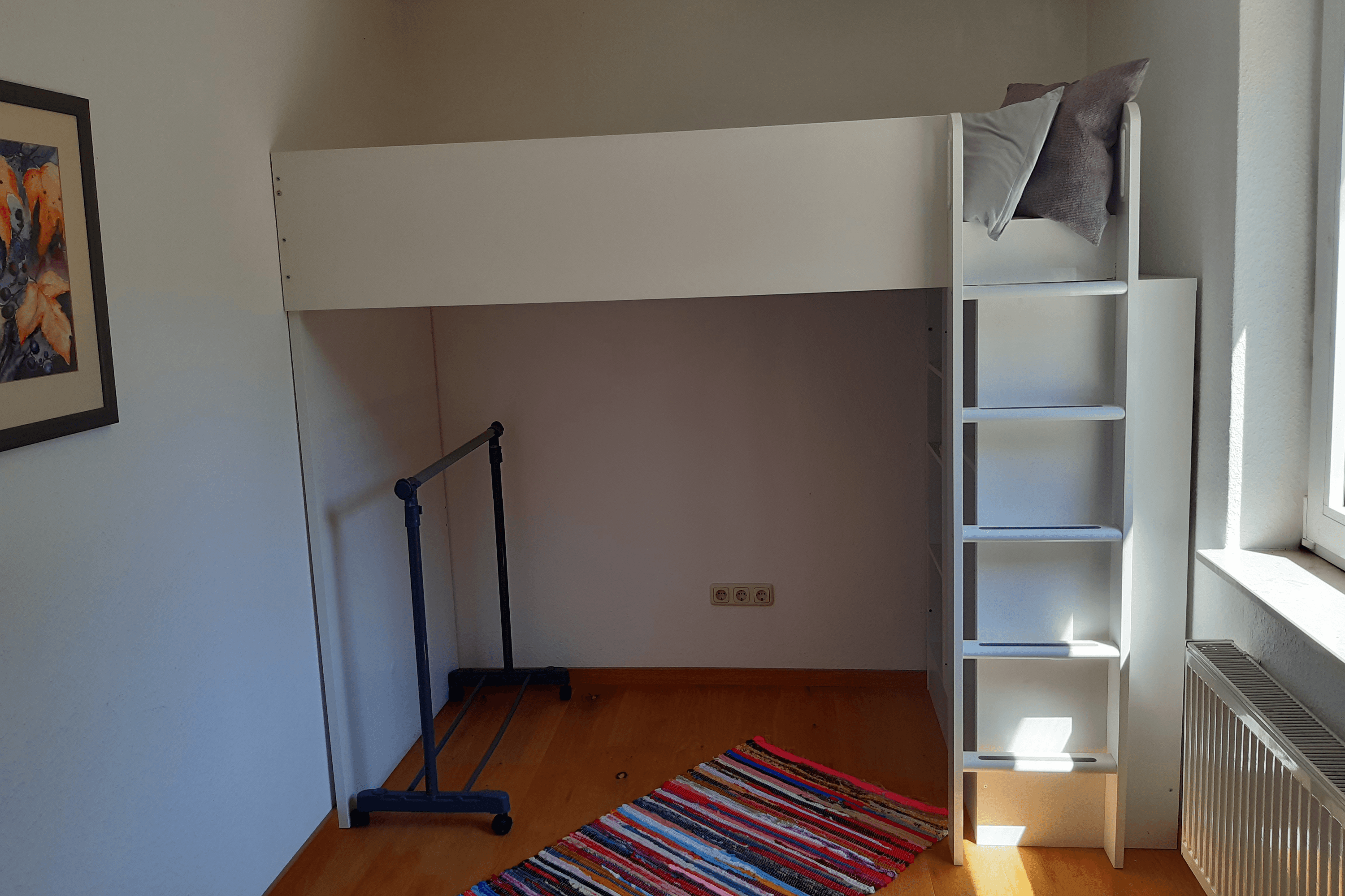 Hochbett in der Ferienwohnung Am Mühlenbach Bergen