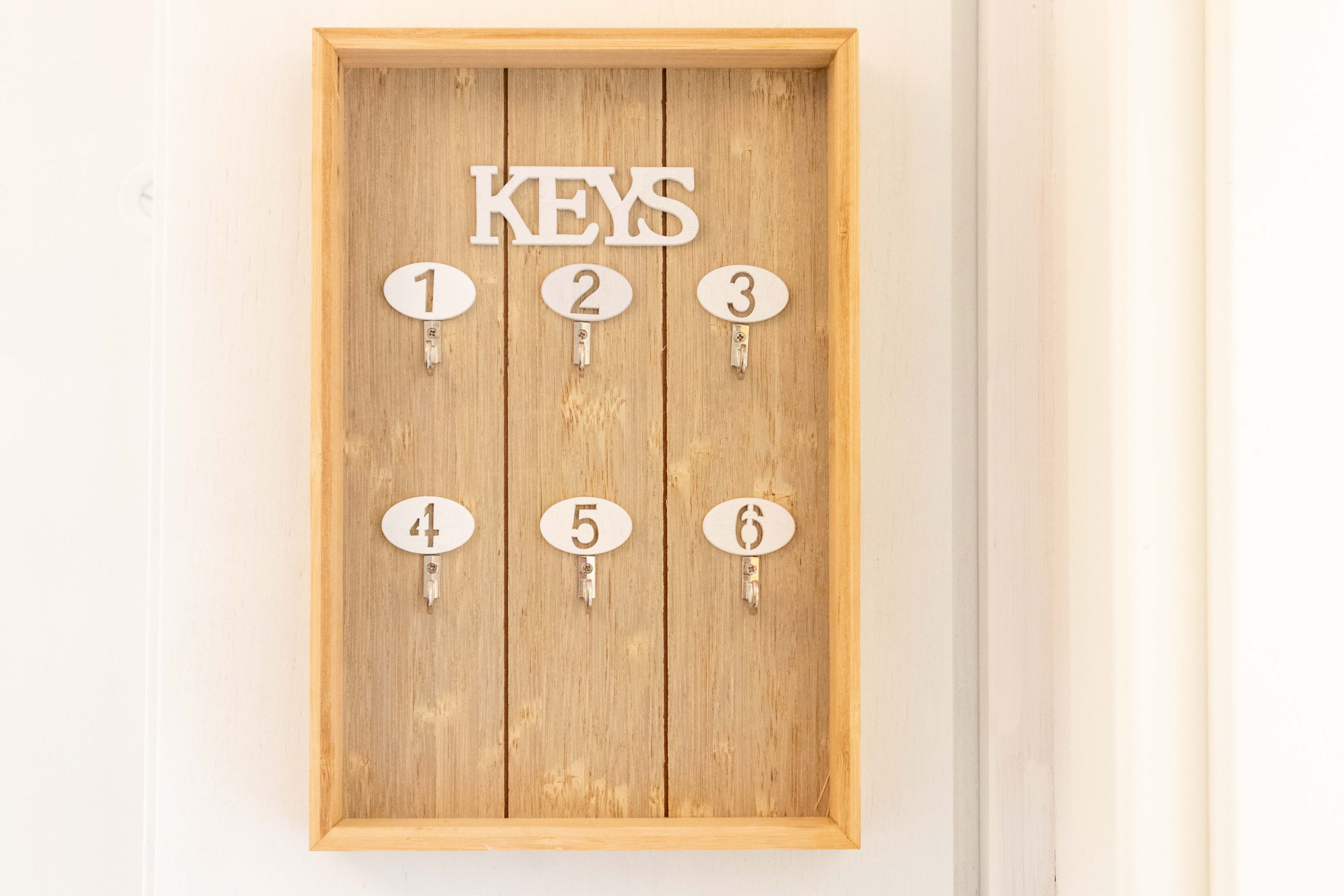 Schlüsselbrett in der Ferienwohnung Stellah in der Lüneburger Heide