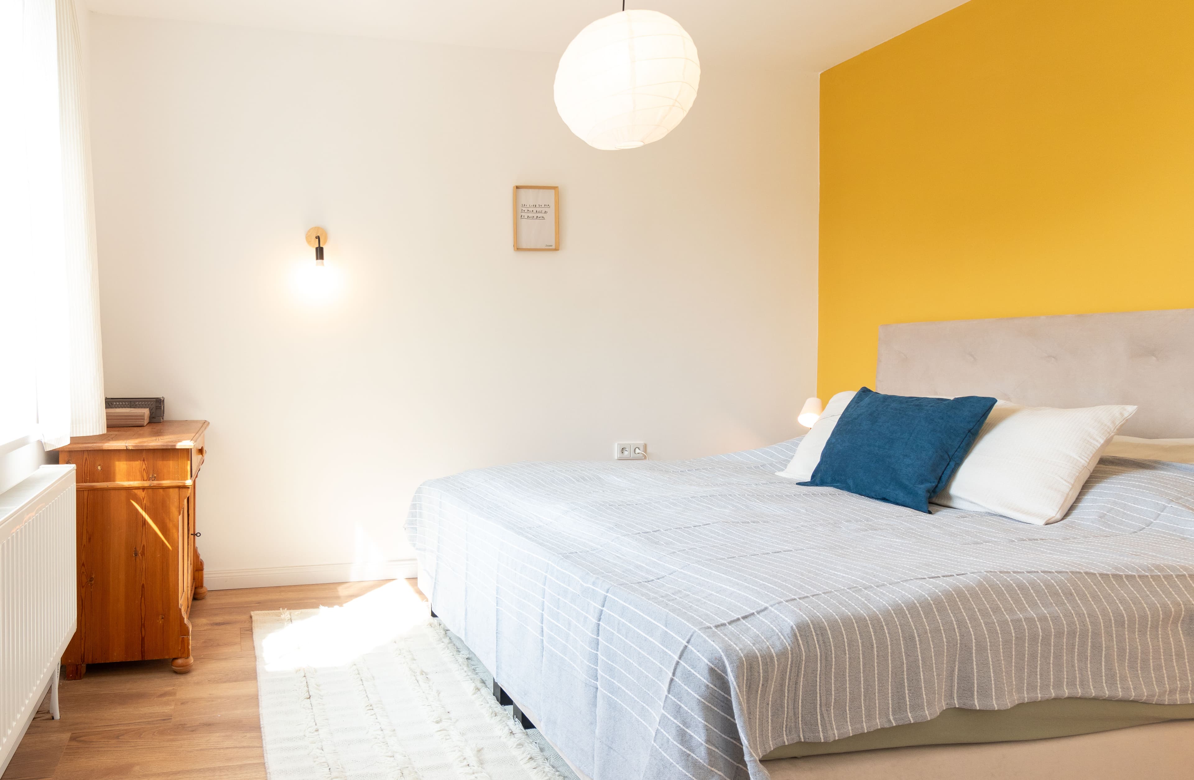 Zweites Schlafzimmer in der Ferienwohnung Stellah in der Lüneburger Heide