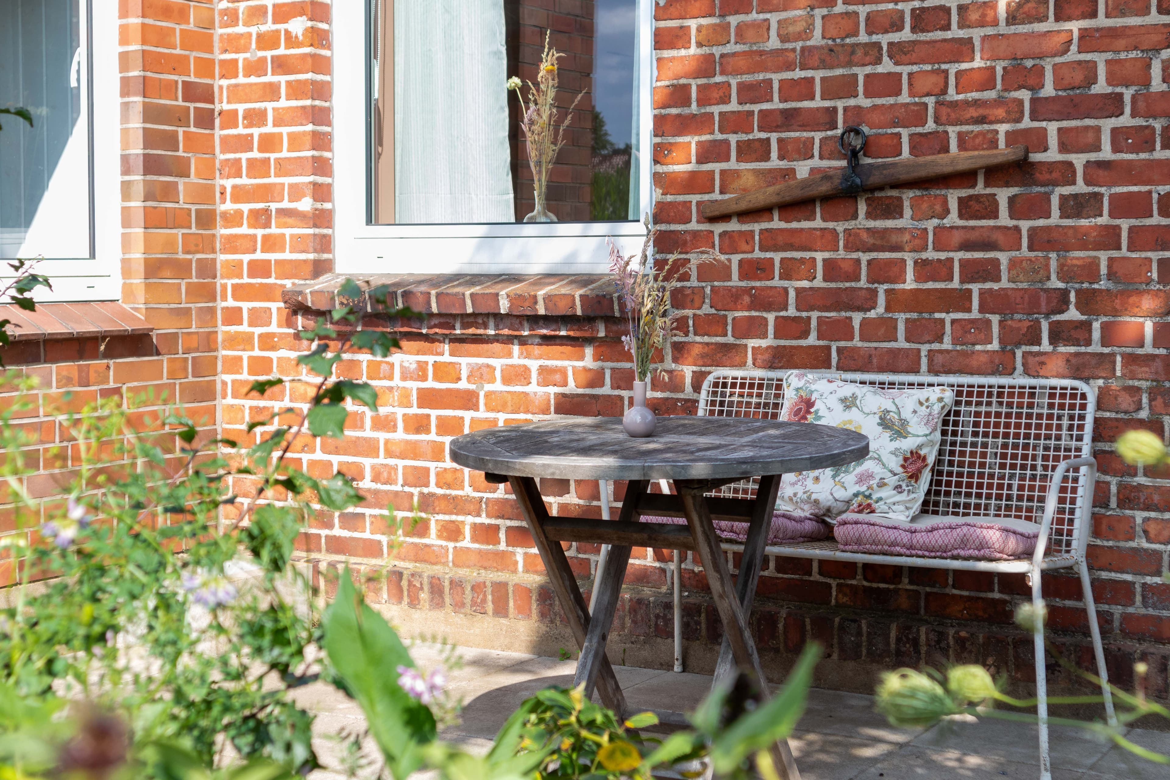 Bank  in der Ferienwohnung Stellah in der Lüneburger Heide
