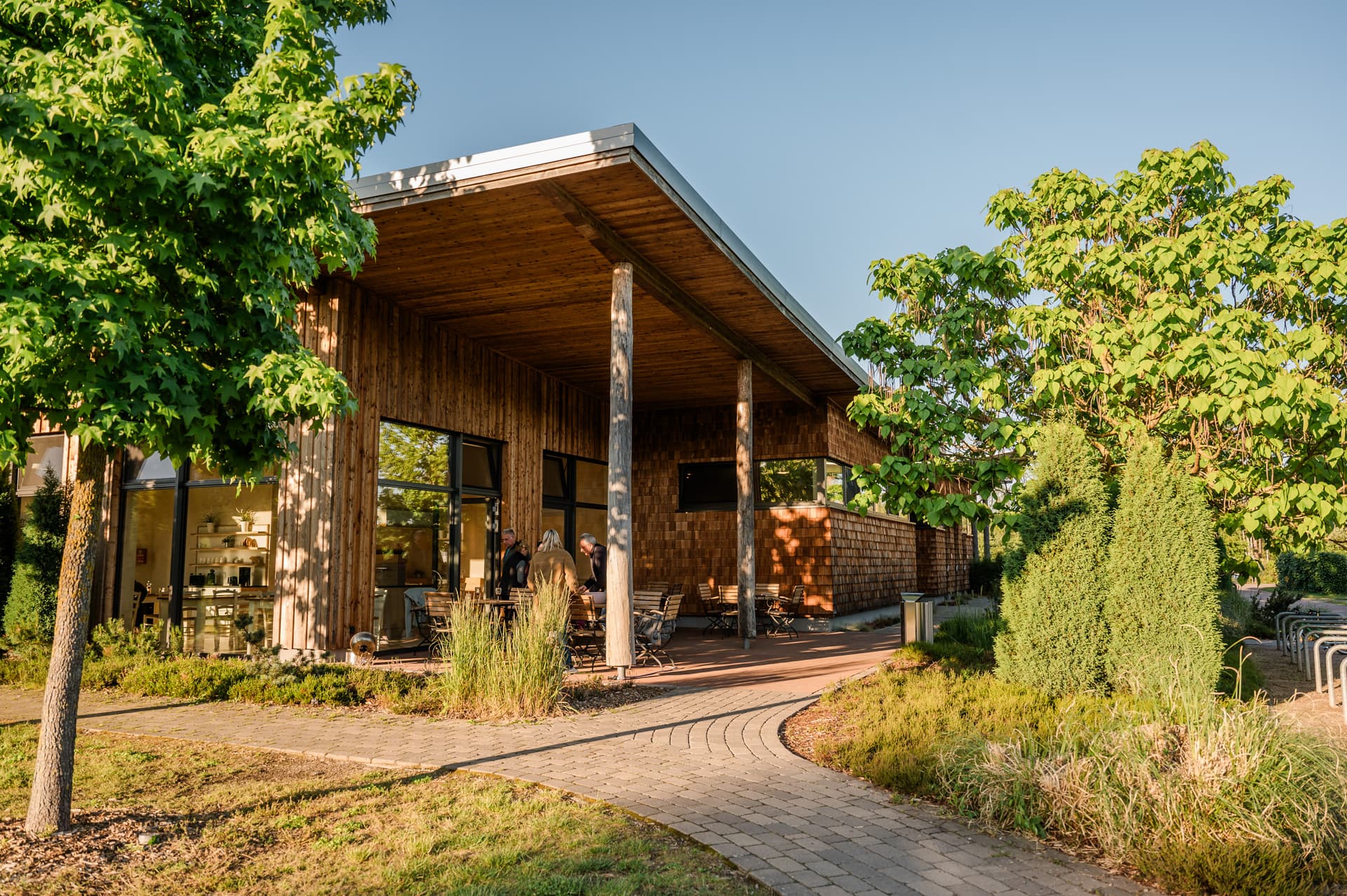 außen terrasse in der küche im campingpark südheide