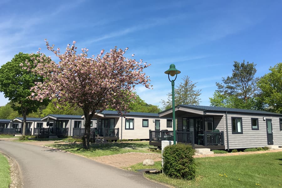 wohnen in chalets im südsee camp campingplatz in der lüneburger heide