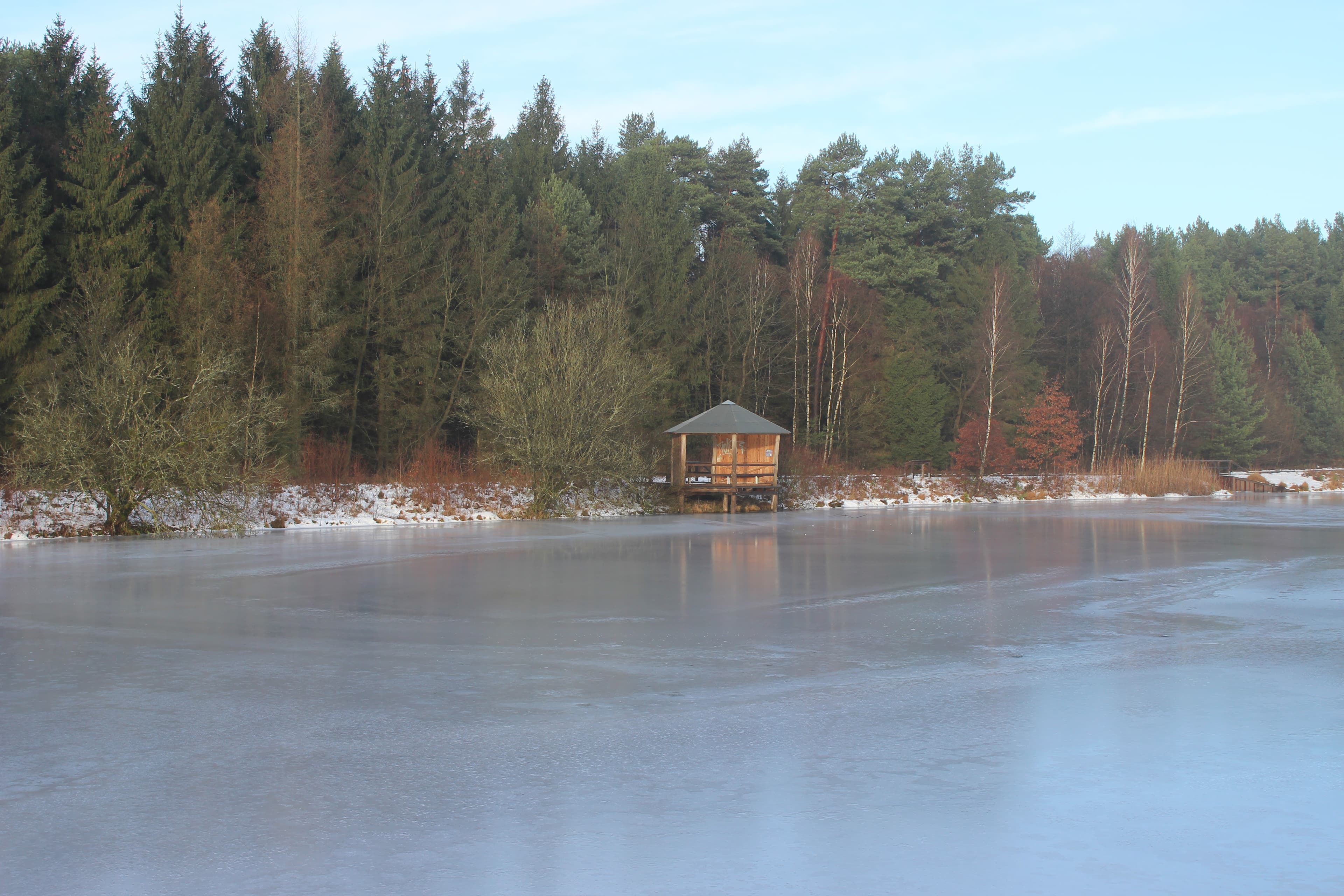 Angelbecksteich im Winter