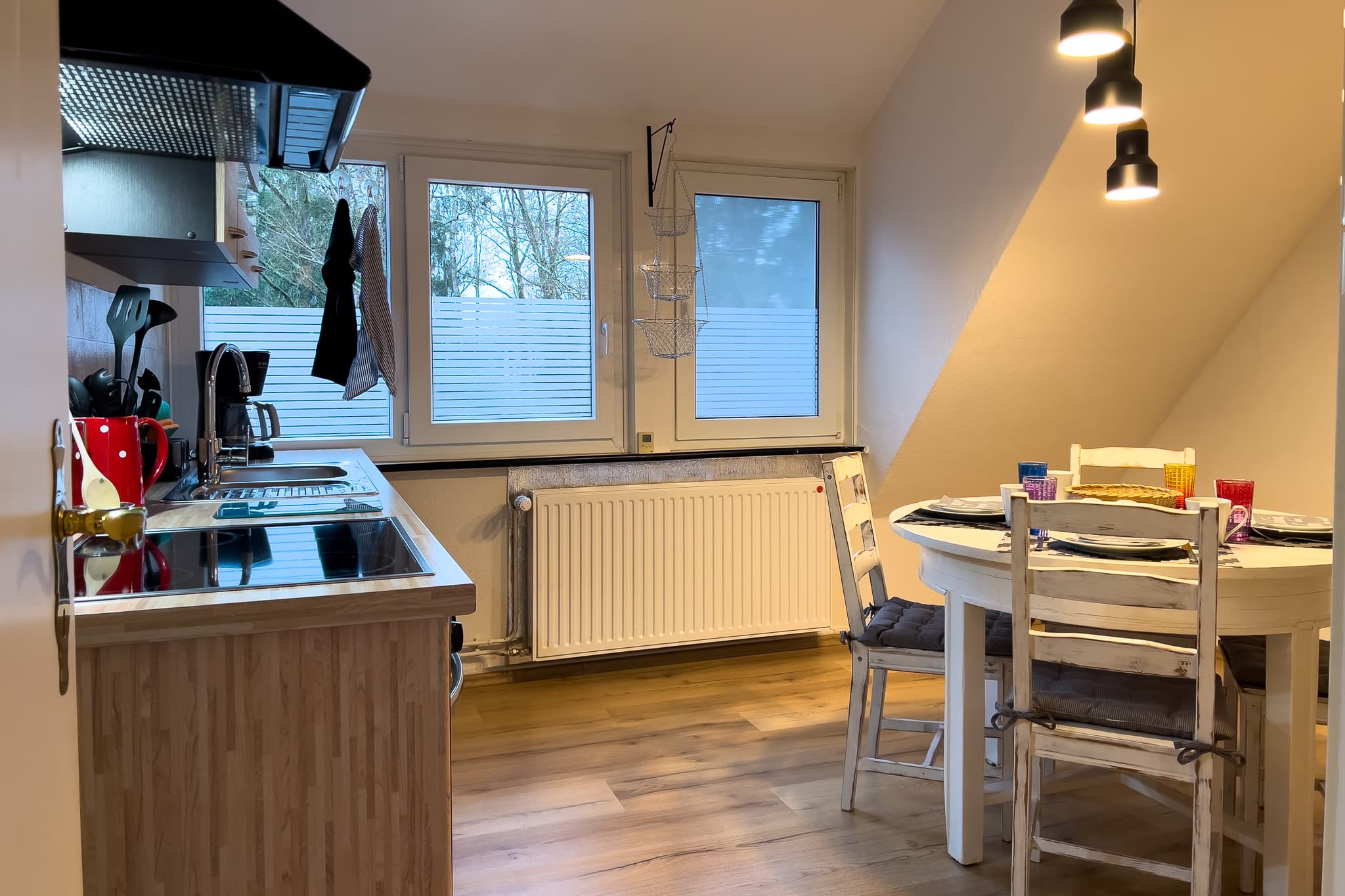 Müden Ferienwohnung Rode Essbereich