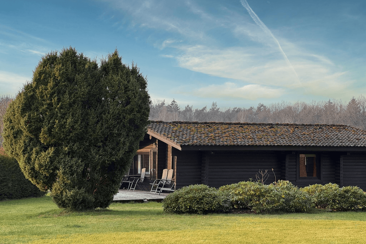 Aussenansicht Blockhaus in Brambostel