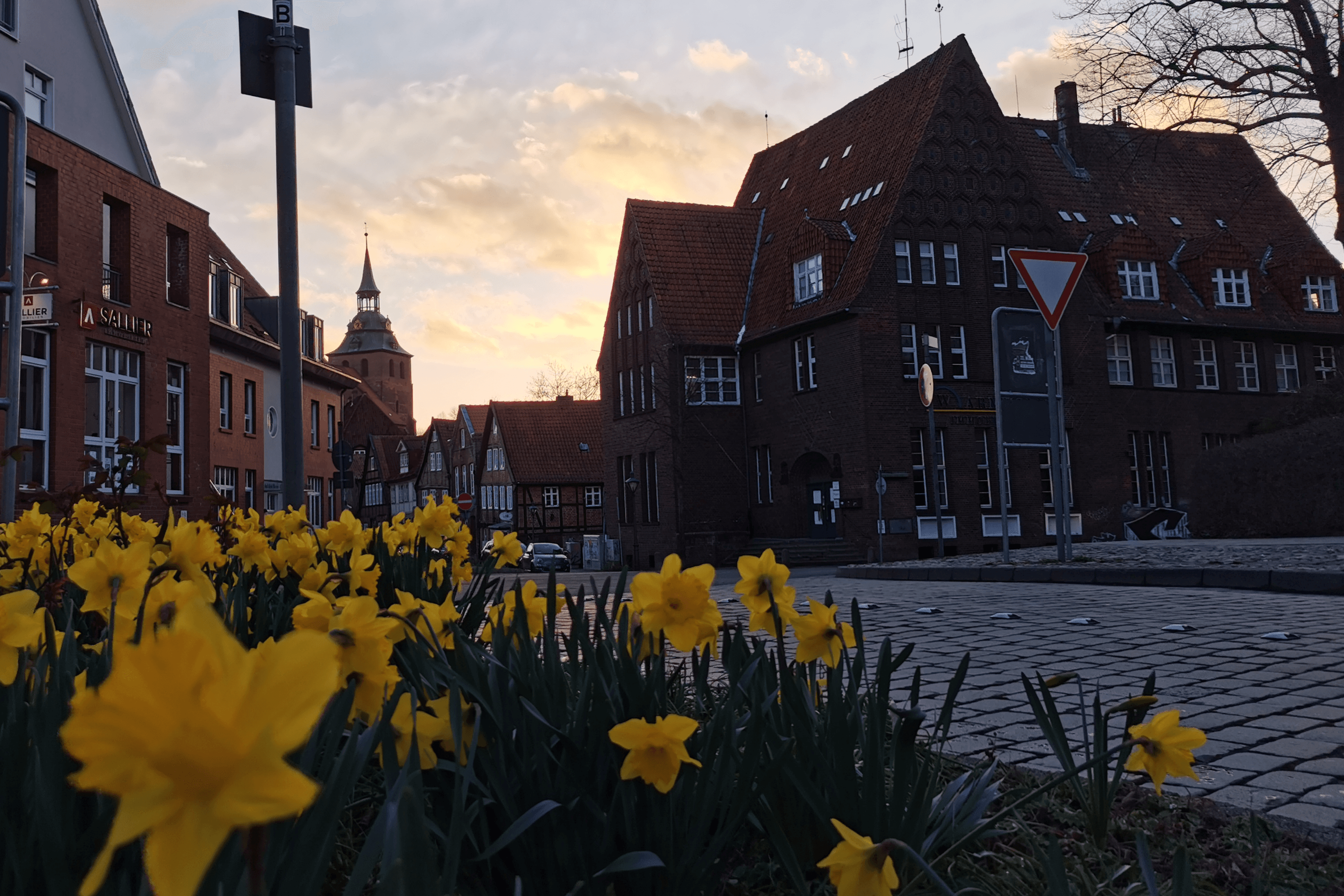 Sonnenuntergang in der Lüneburger Altstadt